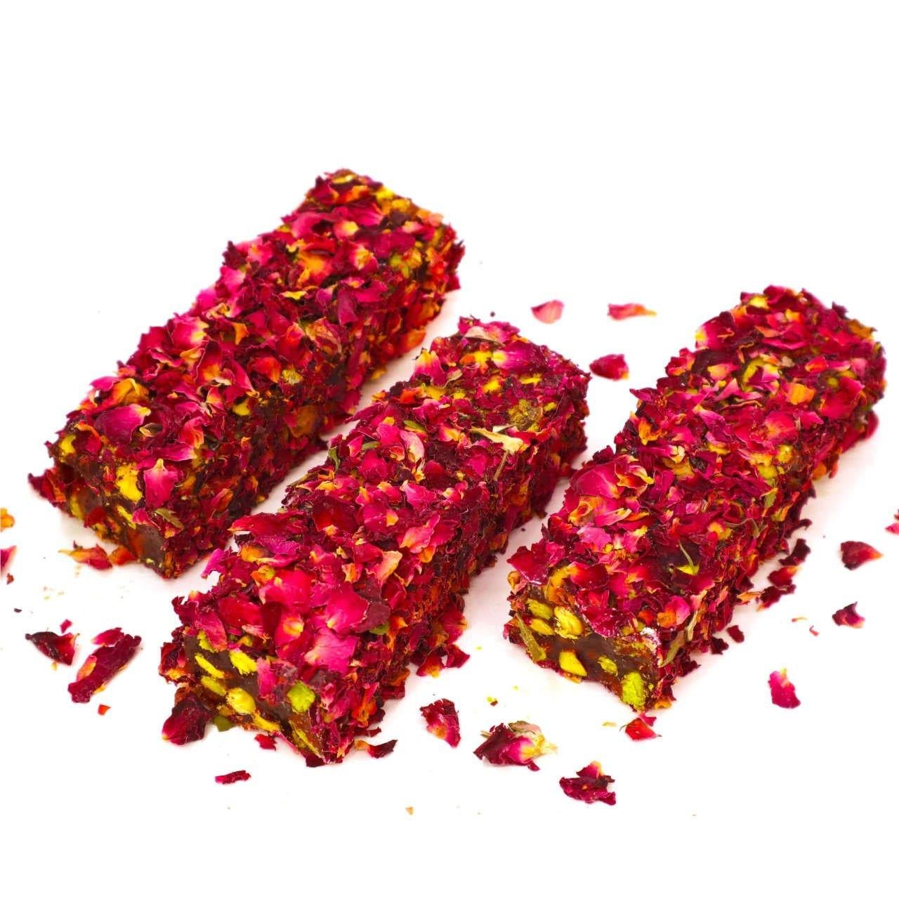 Antep Fıstıklı Gül Yapraklı Fitil Lokum  250 g - B.5056