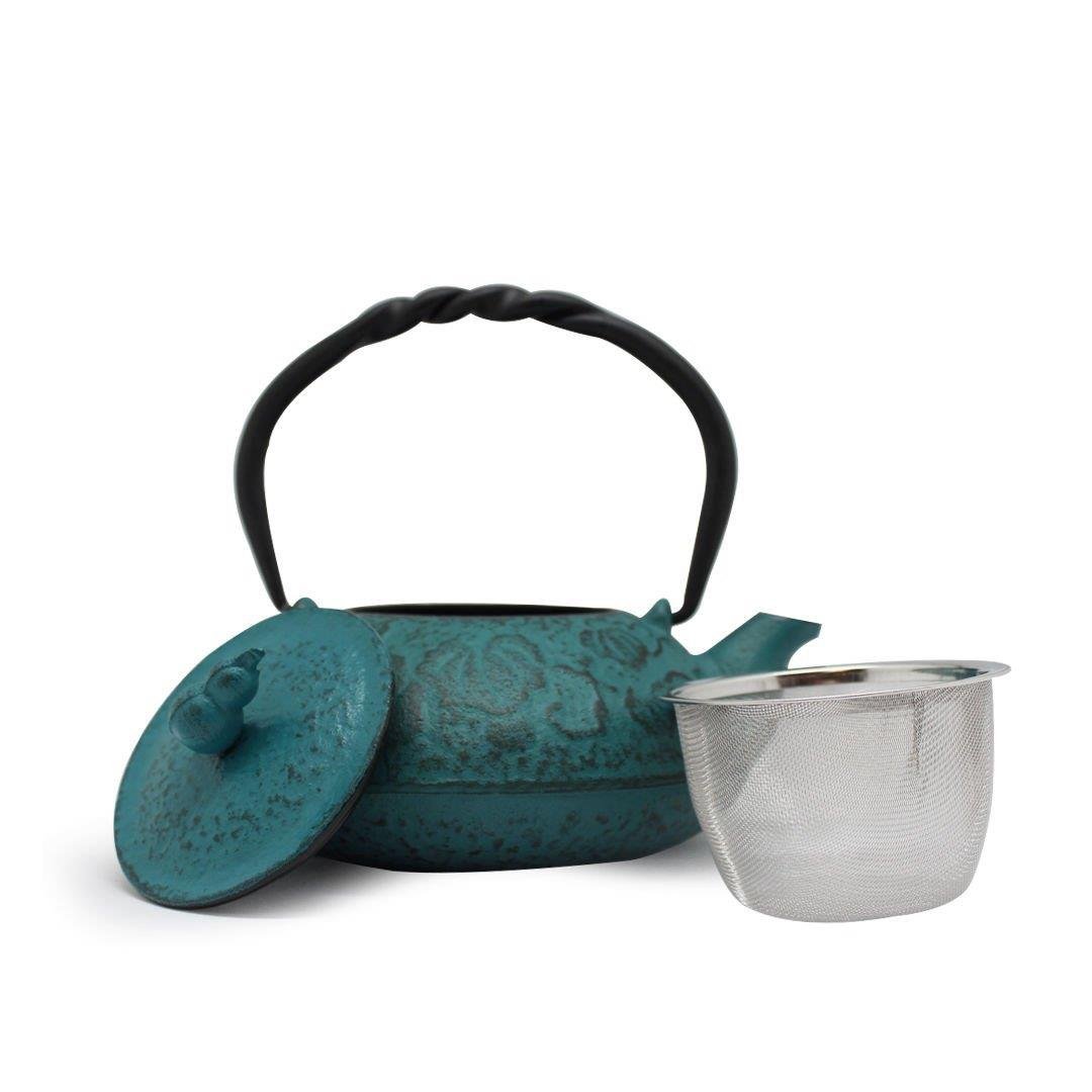 BA3074 Cast Iron Teapot Blue 550 ml