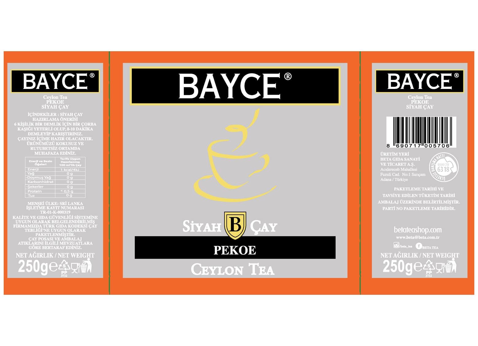 Bayce Pekoe Opp 250 GR