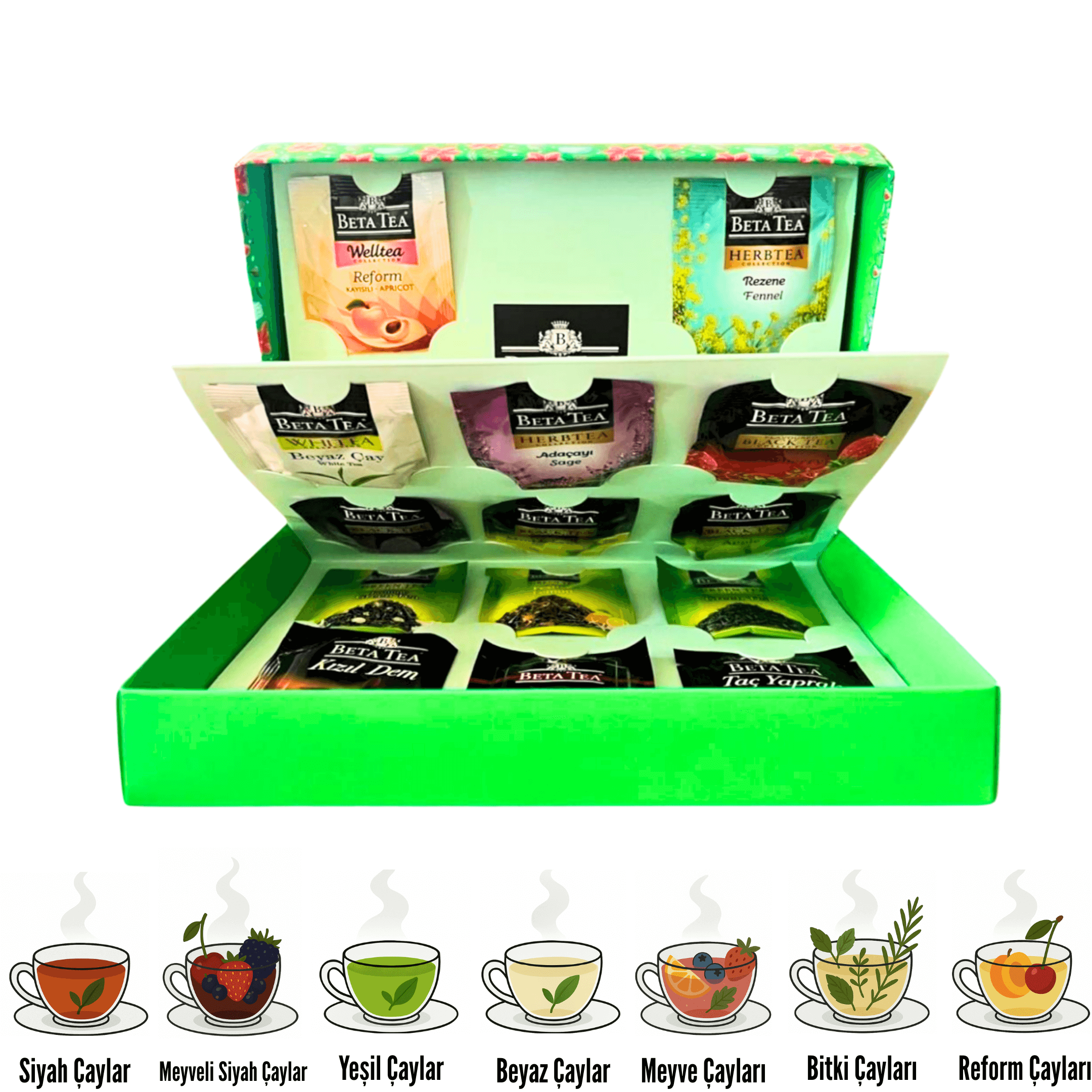 Beta Akordeon Serisi Tea Bags Selection (28'Li)