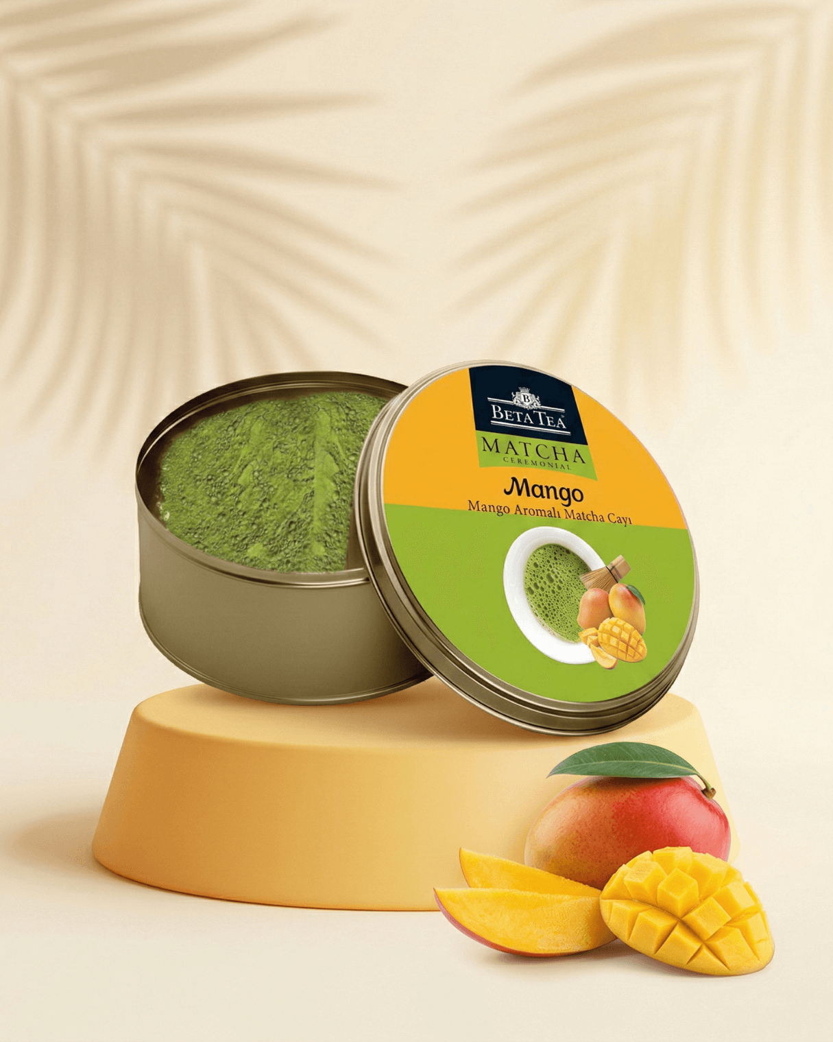 Beta Ceremonial Mango Aromalı Matcha Yeşil Çay 25 g - Metal Ambalaj 