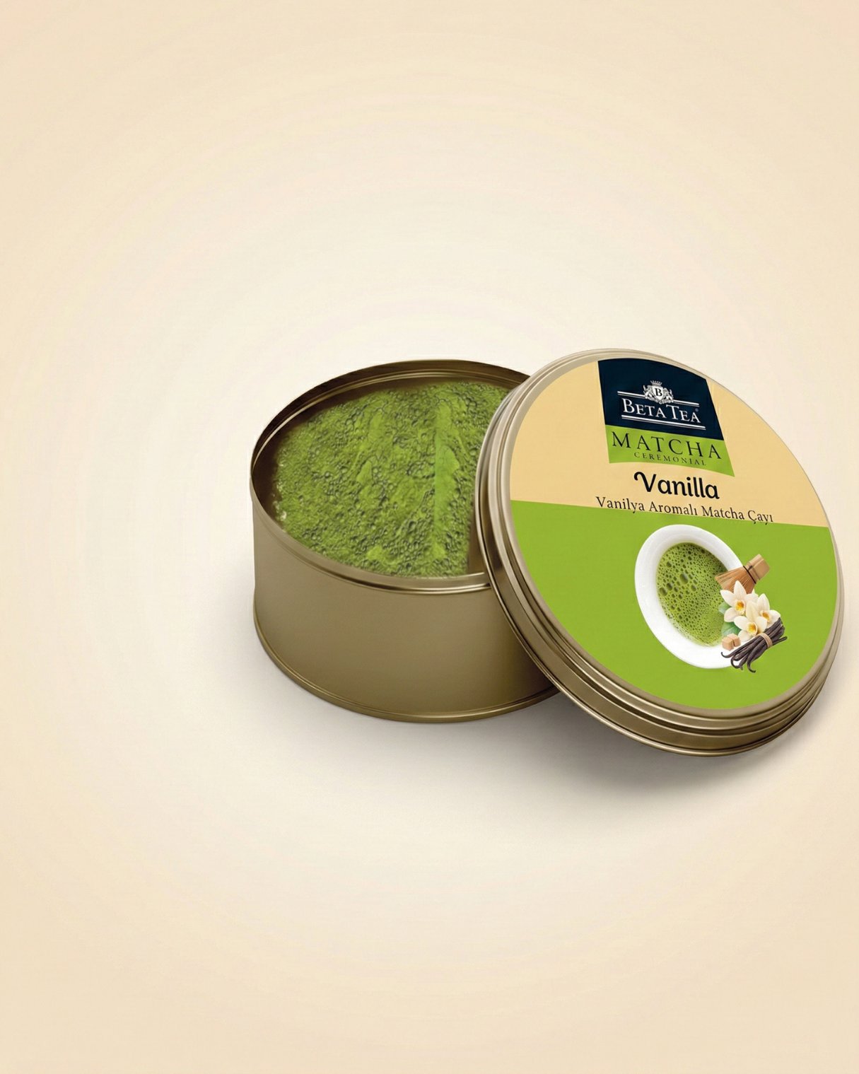 Beta Ceremonial Vanilya Aromalı Matcha Yeşil Çay 25 g - Metal Ambalaj 