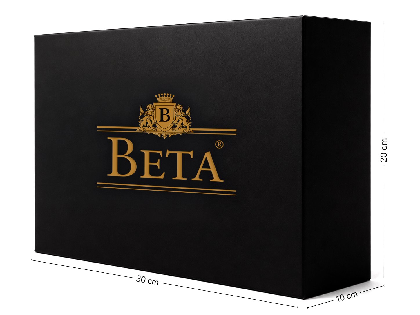 Beta Tea Logolu Siyah Hediye Kutu 30x20 cm