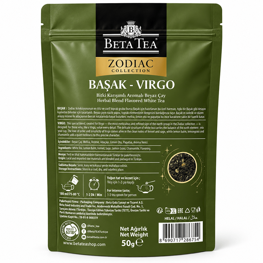 Beta Tea Zodiac Collection Başak Burcu Çayı 50 g - Astroloji Çayları Serisi