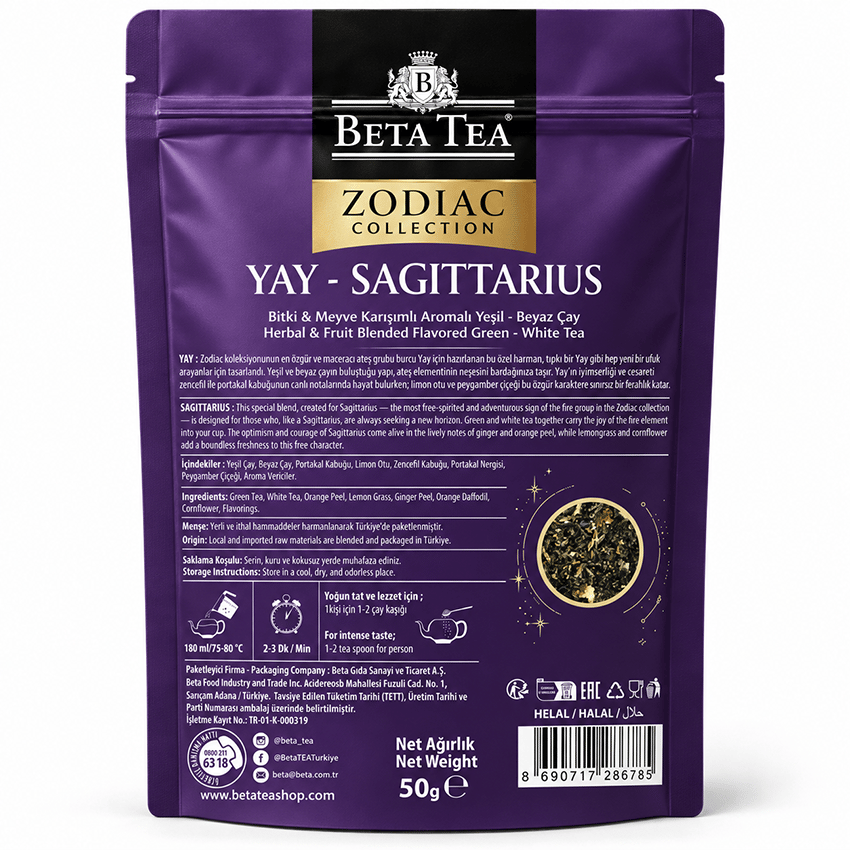 Beta Tea Zodiac Collection Yay Burcu Çayı 50 g - Astroloji Çayları Serisi