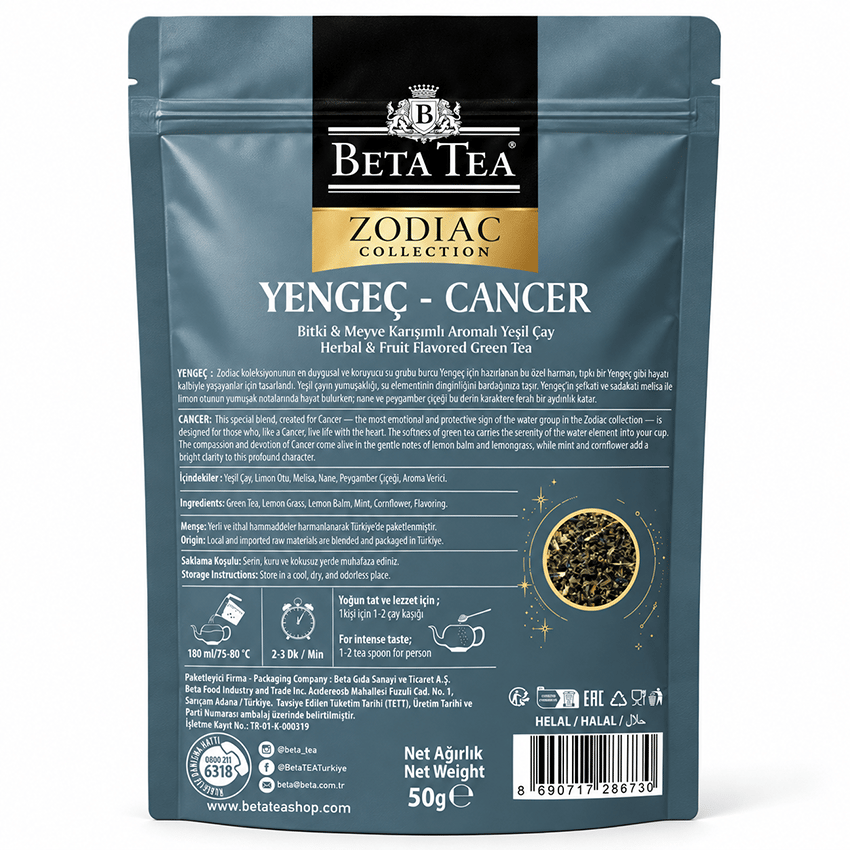 Beta Tea Zodiac Collection Yengeç Burcu Çayı 50 g - Astroloji Çayları Serisi