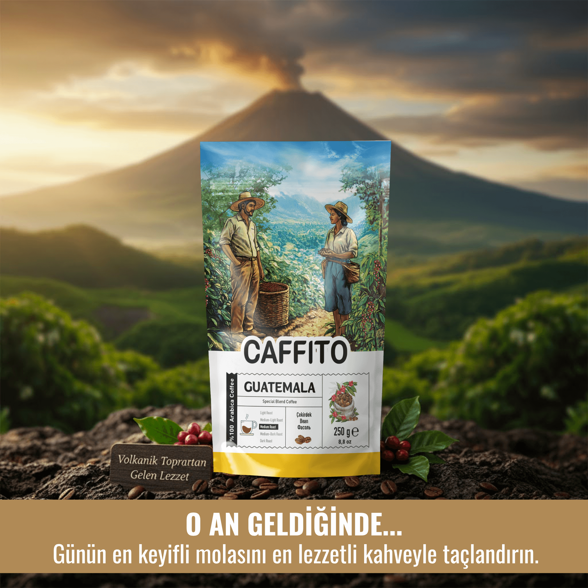 Caffito Guatemala Santarosa - Yöresel Çekirdek Kahve 250 g