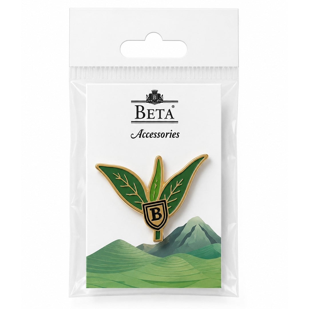 Çay Yaprağı Mine Rozet – Yaka Pini - Yeşil Yaprak Broş (BA4860)