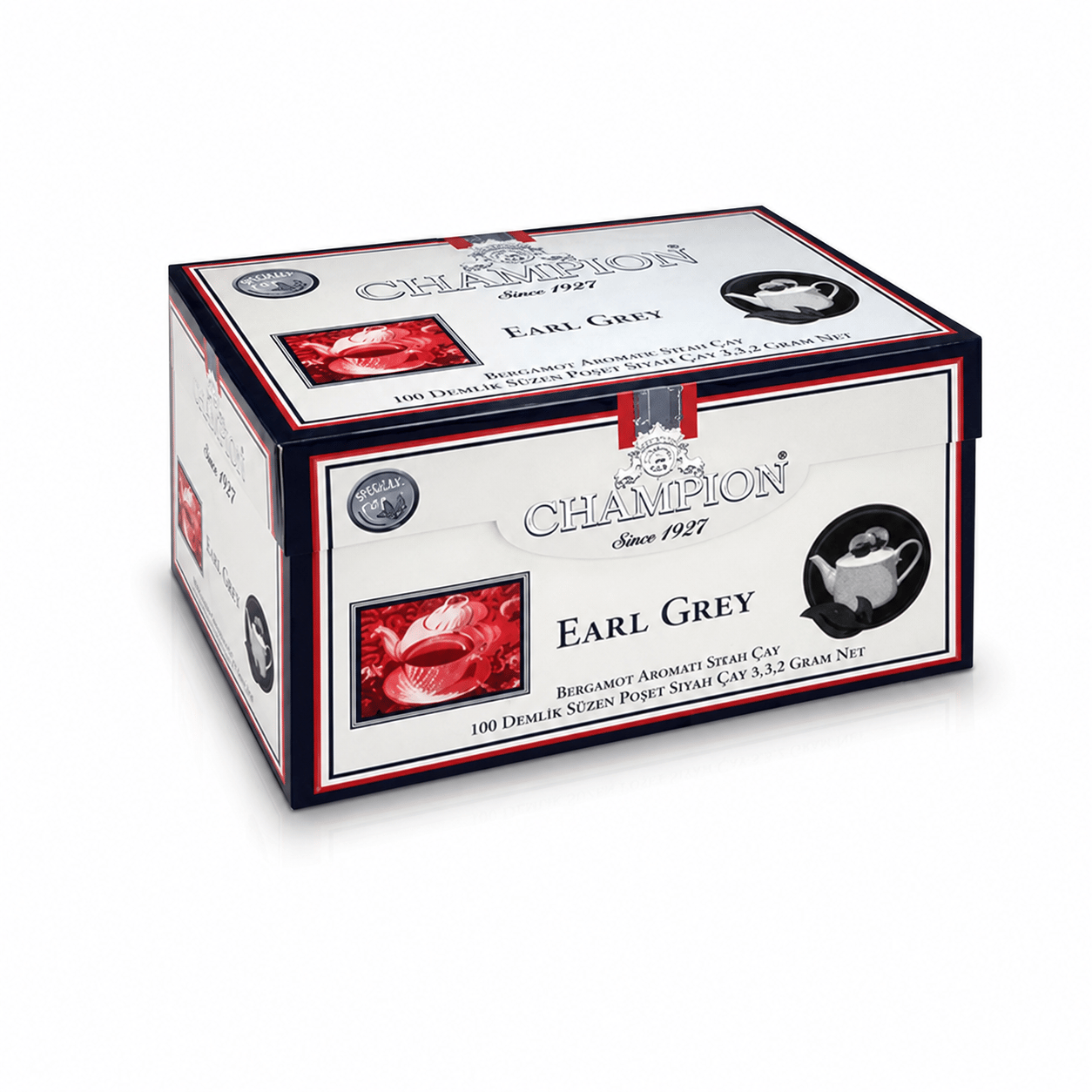 Champion Earl Grey Demlik Poşet 100 Adet (Bergamot - Tomurcuk Çayı)