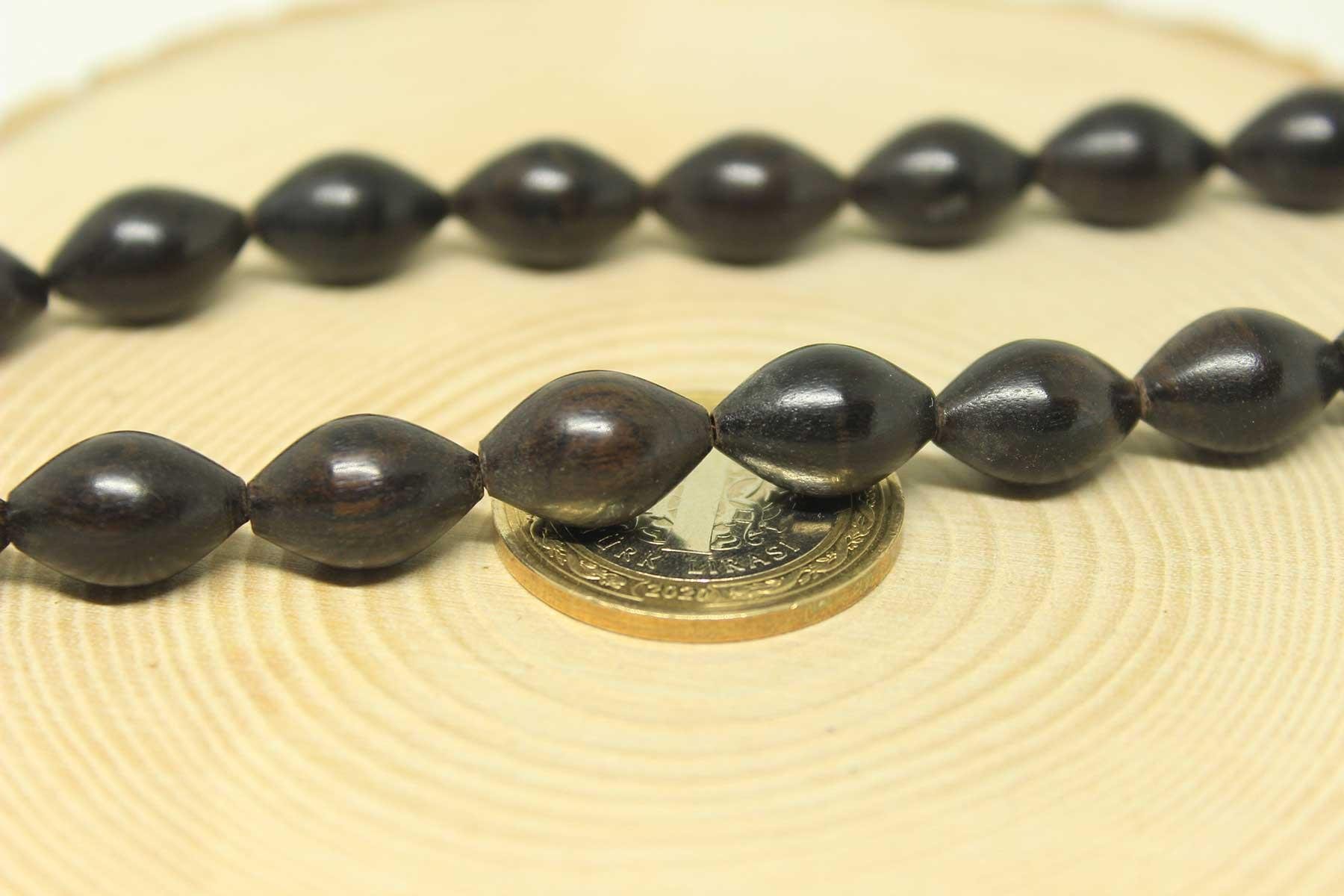 Abanoz Ağacı 33lük Tesbih 9*14mm (25250)