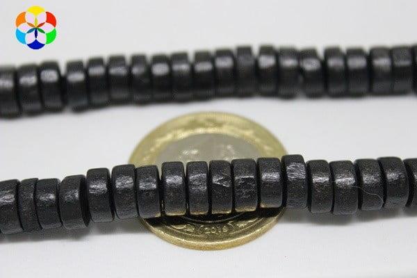 Ahşap Dizi Rondela Siyah