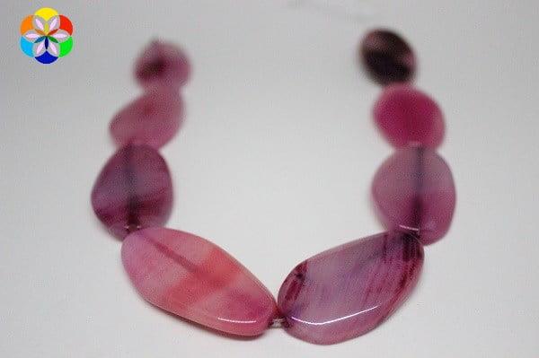 Akik Pembe Oval Taşlar/adet