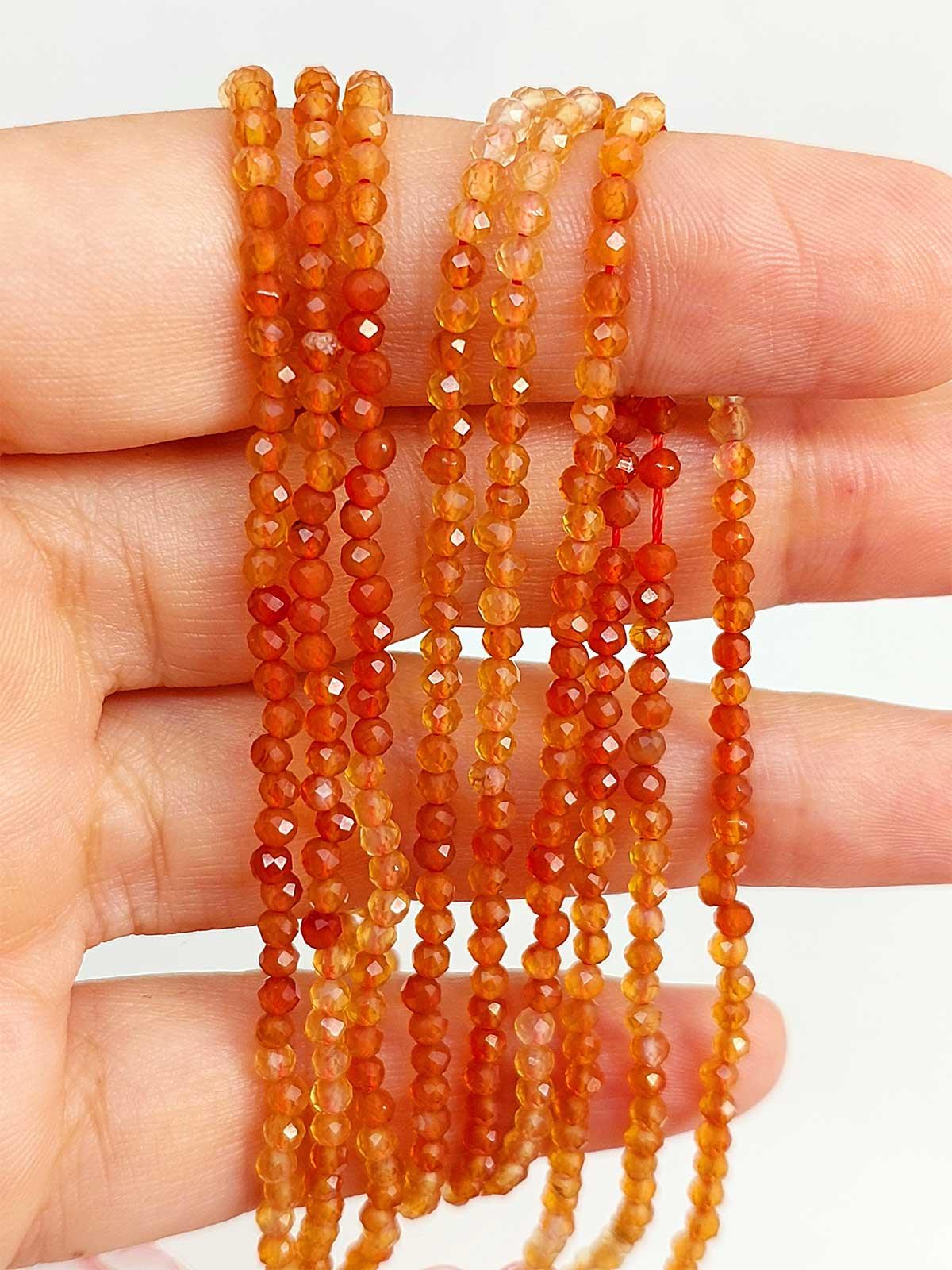 Akik Taşı Dizi 2.5mm (45462) YARIM Dizi (17cm uzunluğundadır)