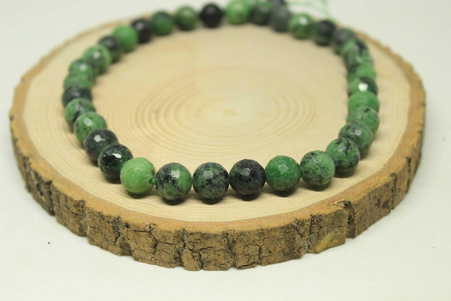 Anyolit (Rubizoit – Rubyzoisit) Taşı Faset Kesim Dizi 10mm