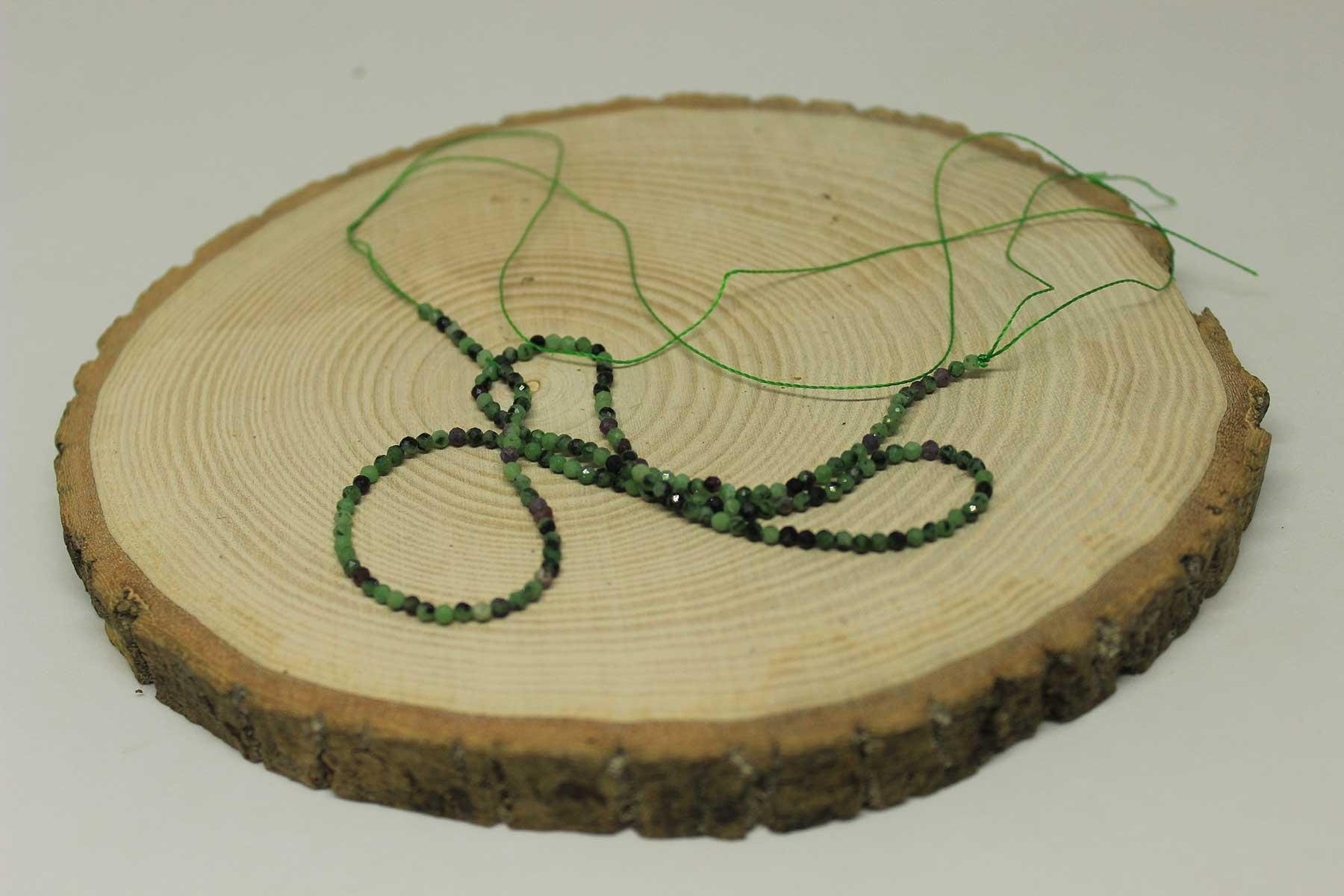 Anyolit (Rubizoit – Rubyzoisit) Taşı YARIM Dizi 2mm (17cm uzunluğundadır)