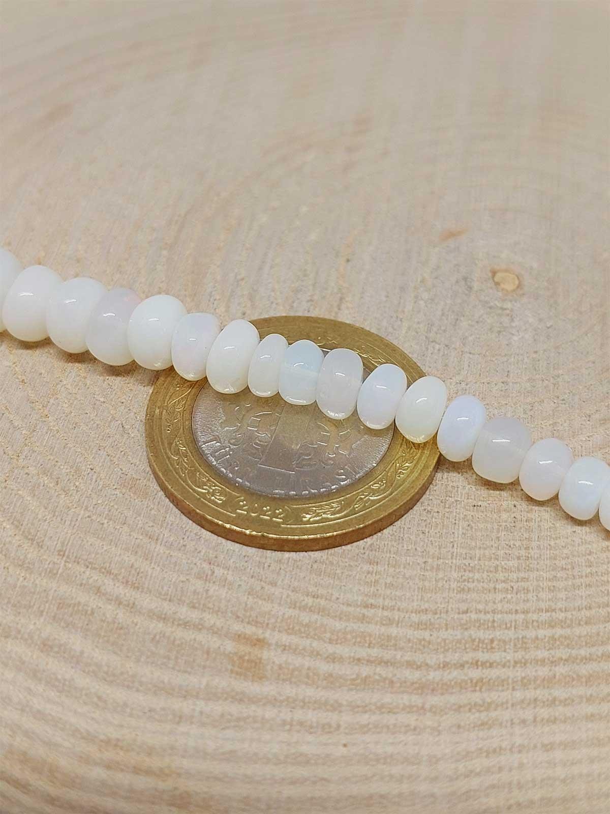 Avustralya Opal Taşı Kolye Yansımalı Renkler 46 Karat Çelik Kapama (51268)