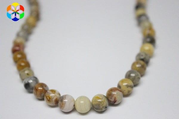 Çeyrek Dizi (9cm uzunluğundadır!) Akik Taşı Çeyrek Dizi 8mm (6001)