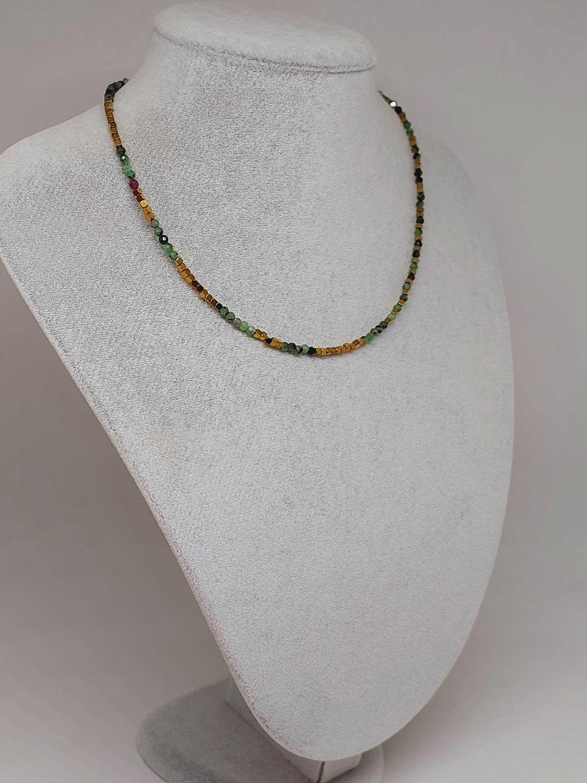 Dream Serisi Anyolit (Rubizoit- Rubyzoisit) Taşı 3mm Kolye (45936)