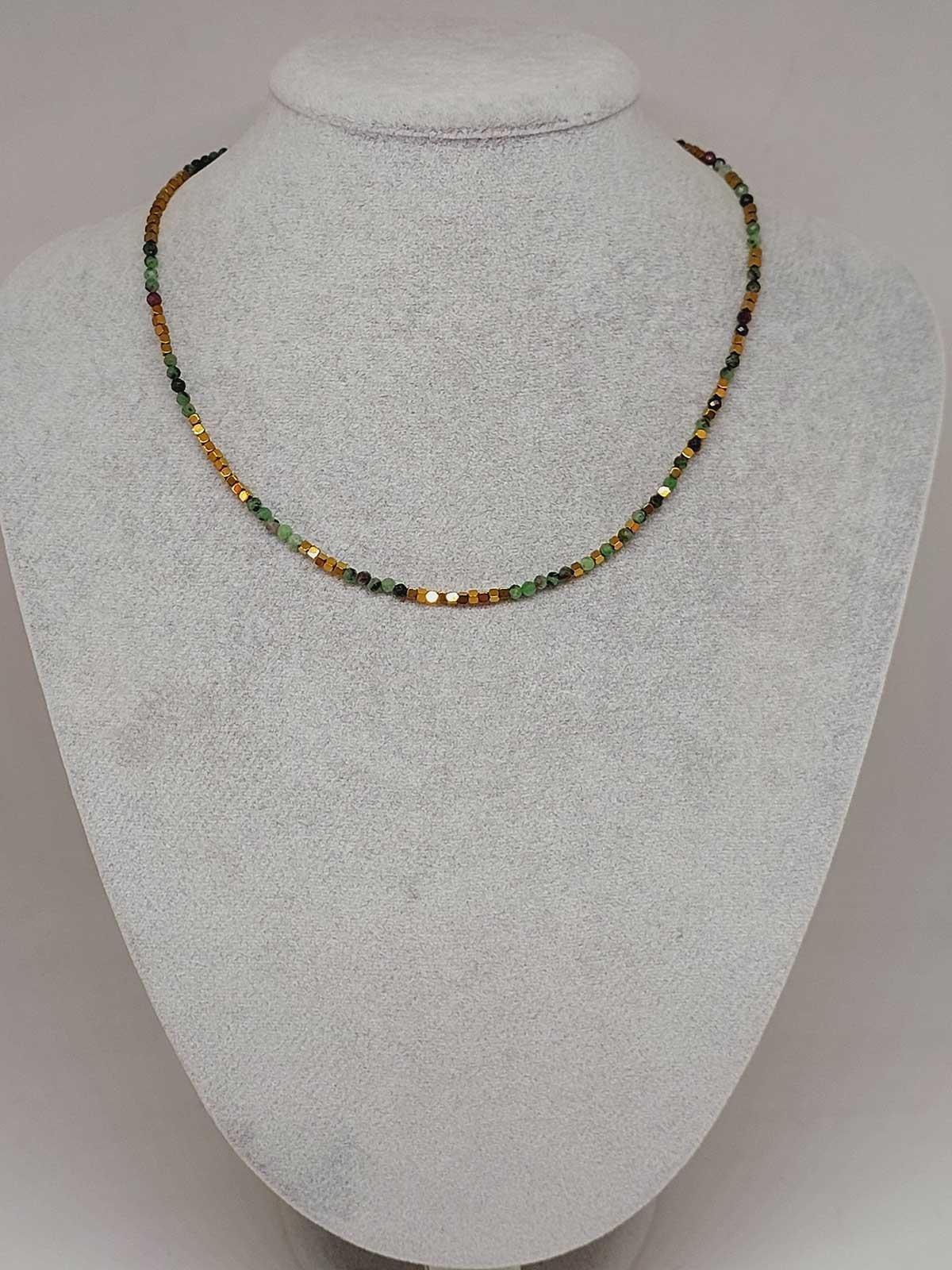 Dream Serisi Anyolit (Rubizoit- Rubyzoisit) Taşı 3mm Kolye (45936)