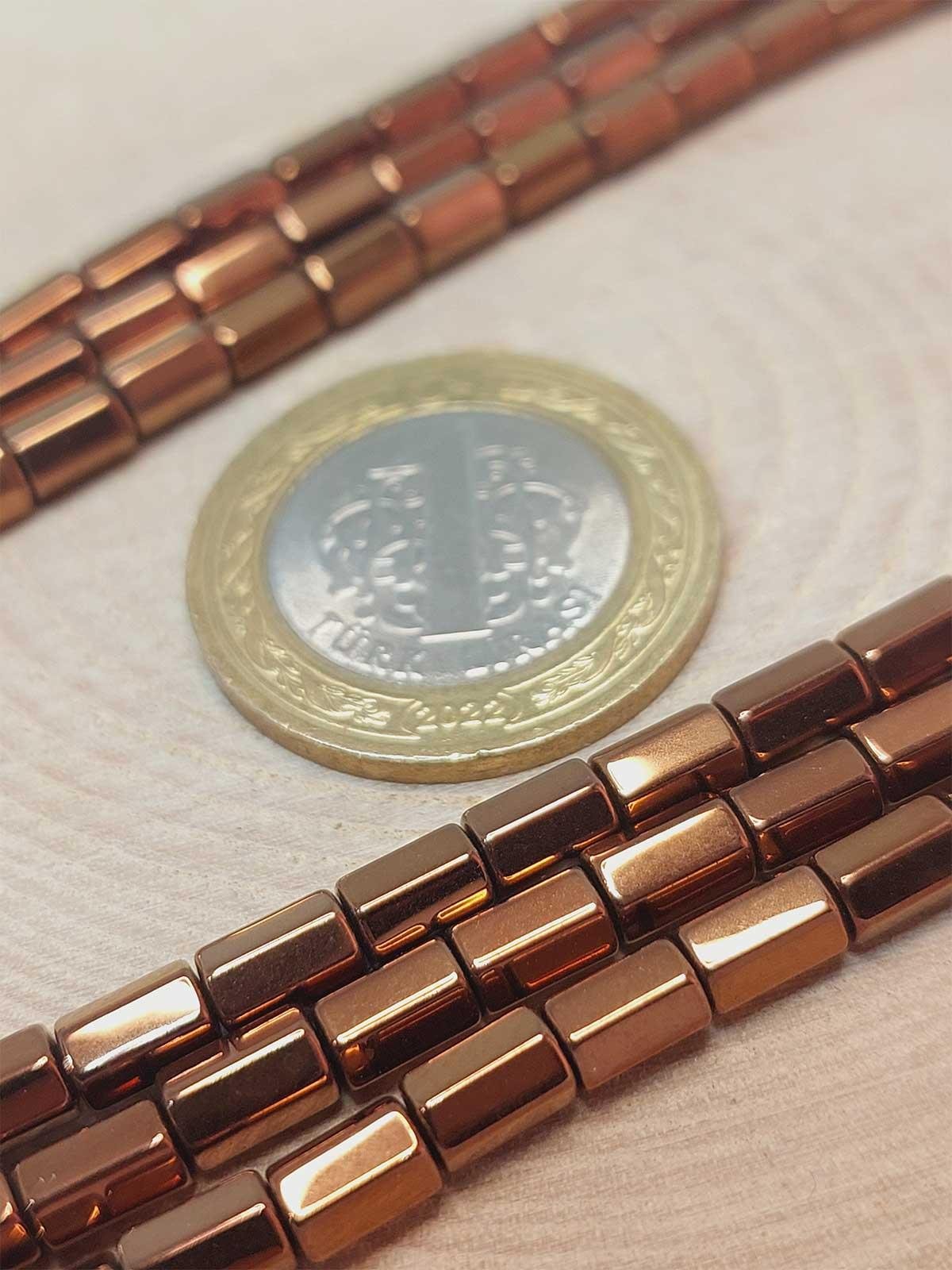 Hematit Taşı Dizi 3.5*6mm (48188)
