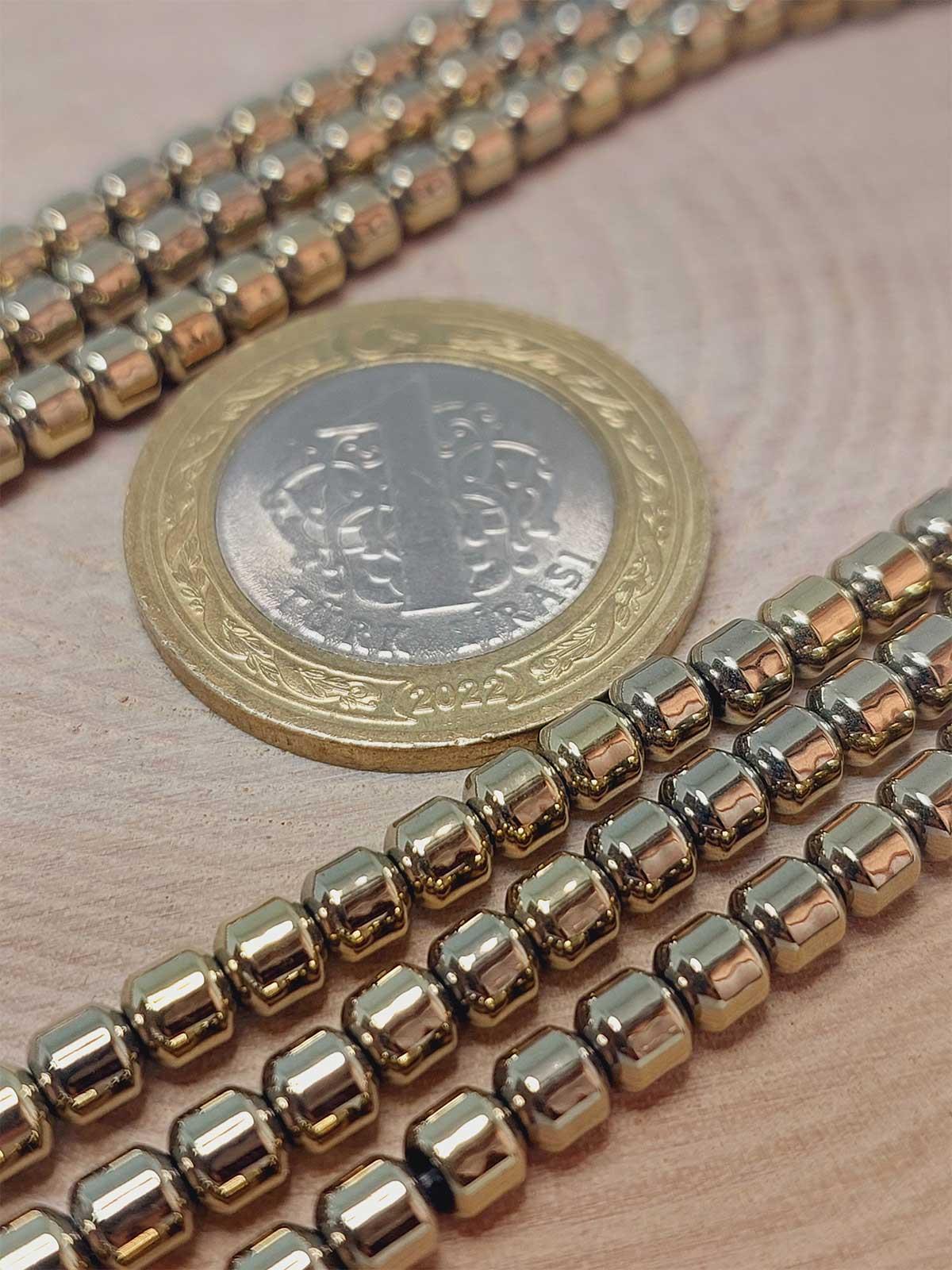 Hematit Taşı Dizi 3.5*3.5mm (48214)