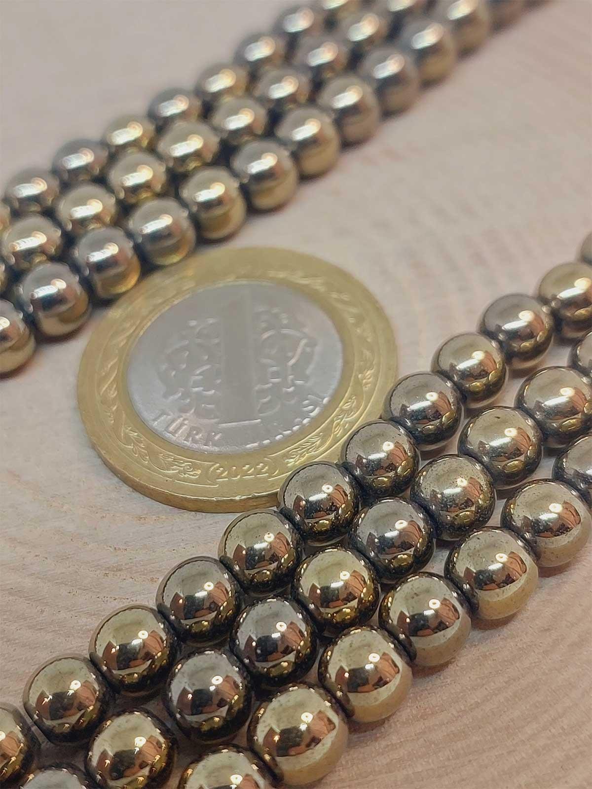 Hematit Taşı Dizi 6mm (48128)