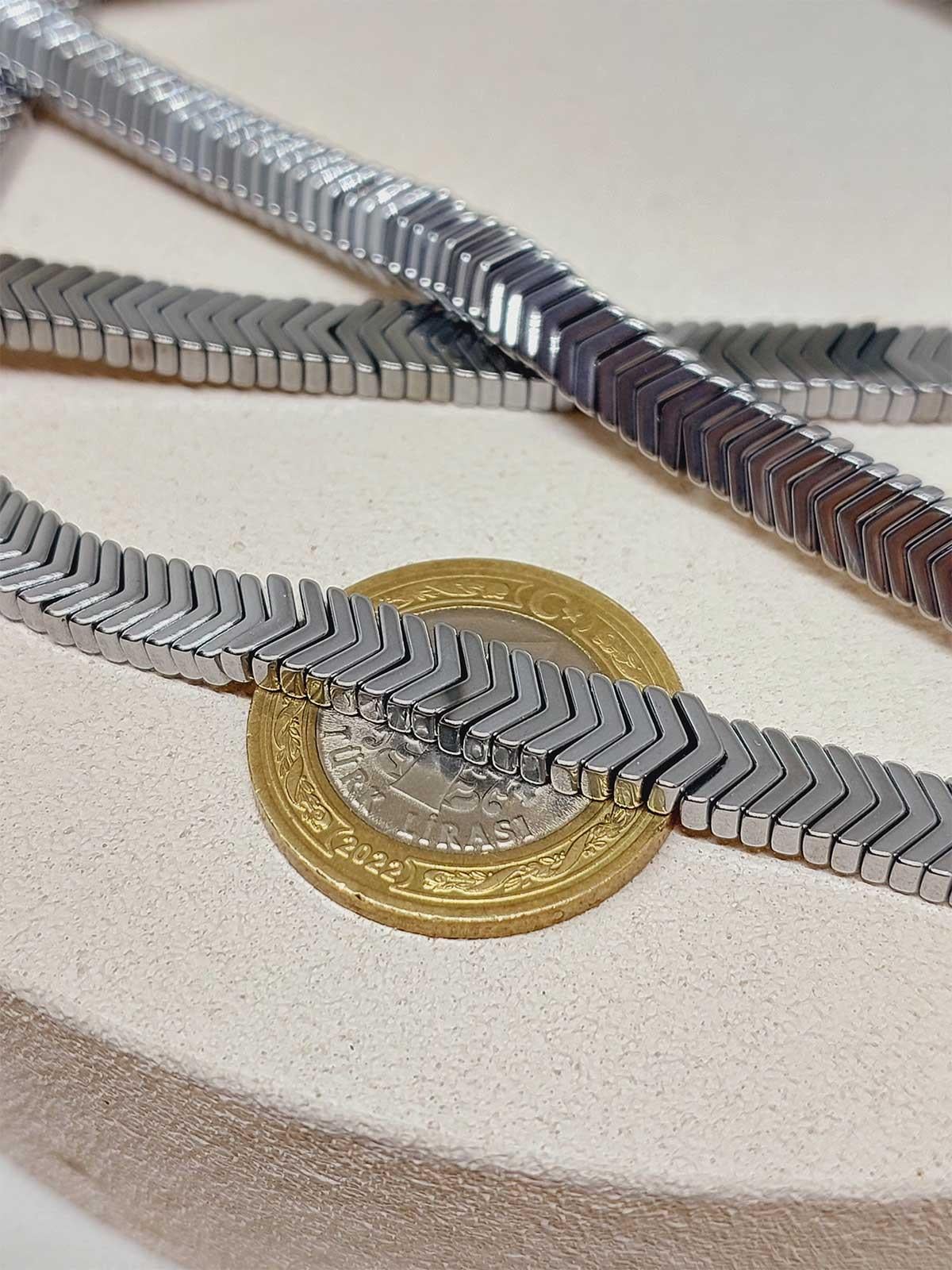 Hematit Taşı Şekilli 2.5*6.5mm Dizi (52314)