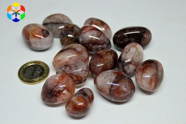 Hematoid Kuvars Taşı Tamburlanmış