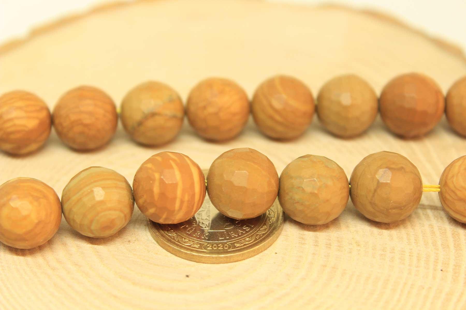 Jasper Taşı YARIM Dizi 12-13mm Aralığı (25875) (18cm uzunluğundadır)