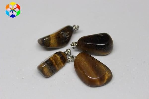 Kaplan Gözü Taşı Kolye Ucu