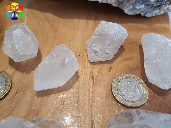 Kristal Kuvars Ham Doğal Parçalar 30-40 Gram