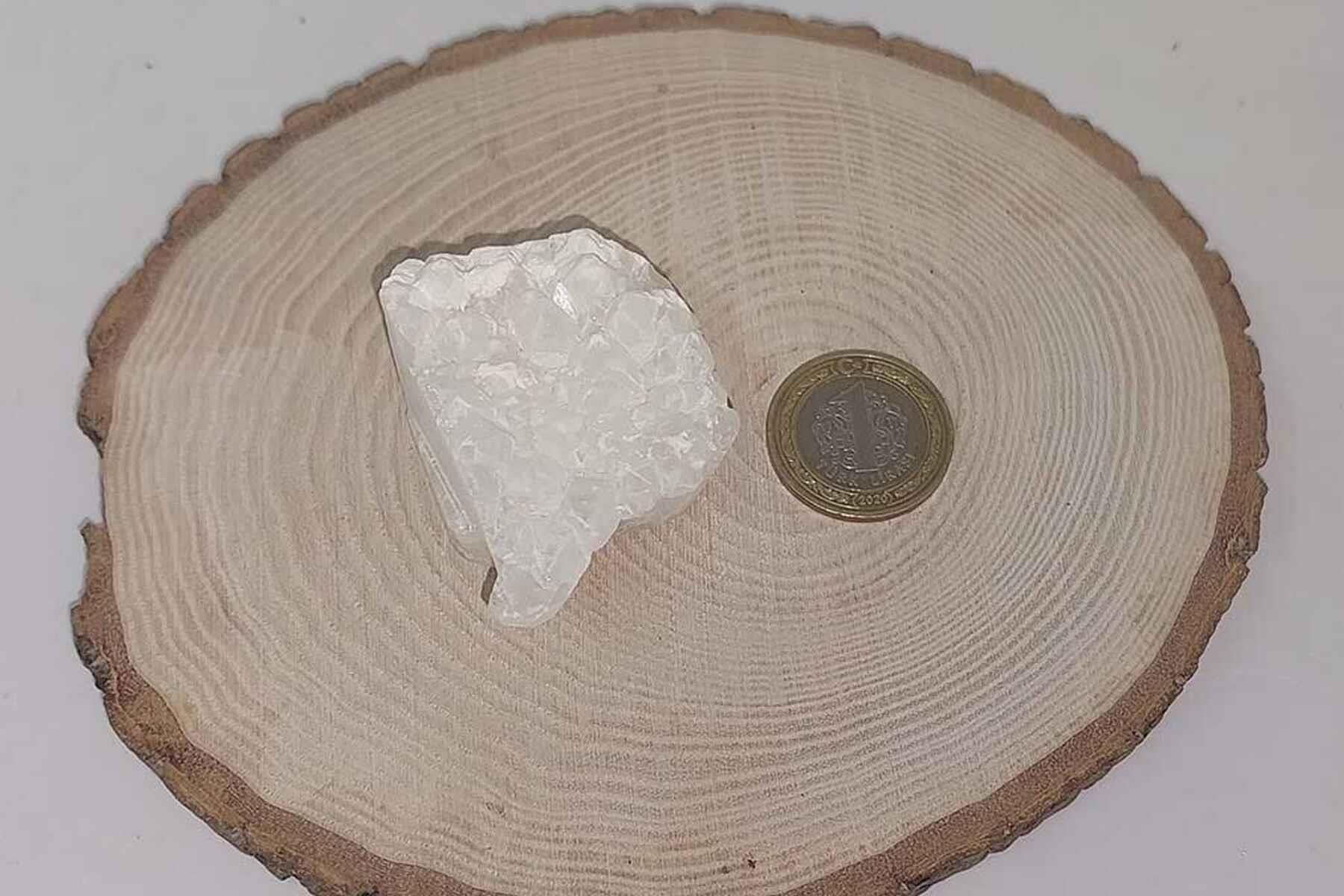 Kristal Kuvars Taşı Kütle Ham Parça - 80gram (27165)