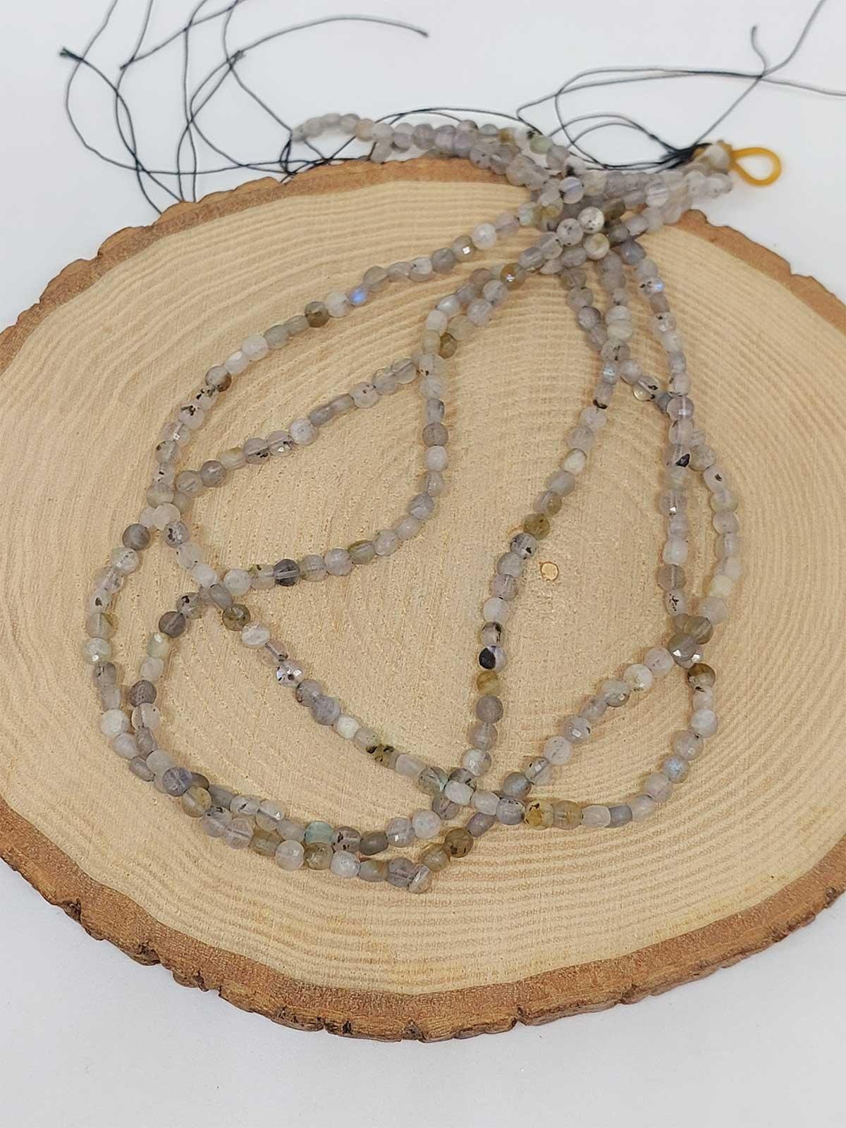 Labradorit Taşı YASSI Dizi 2.5*4mm (51238)