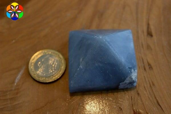 Mavi Kalsedon Taşı Piramit