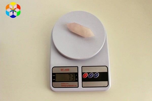 Pembe Kuvars Taşı Çift Uçlu