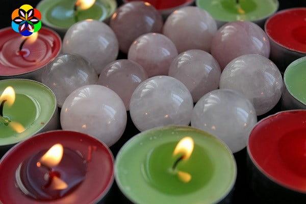 Pembe Kuvars Taşı Küre