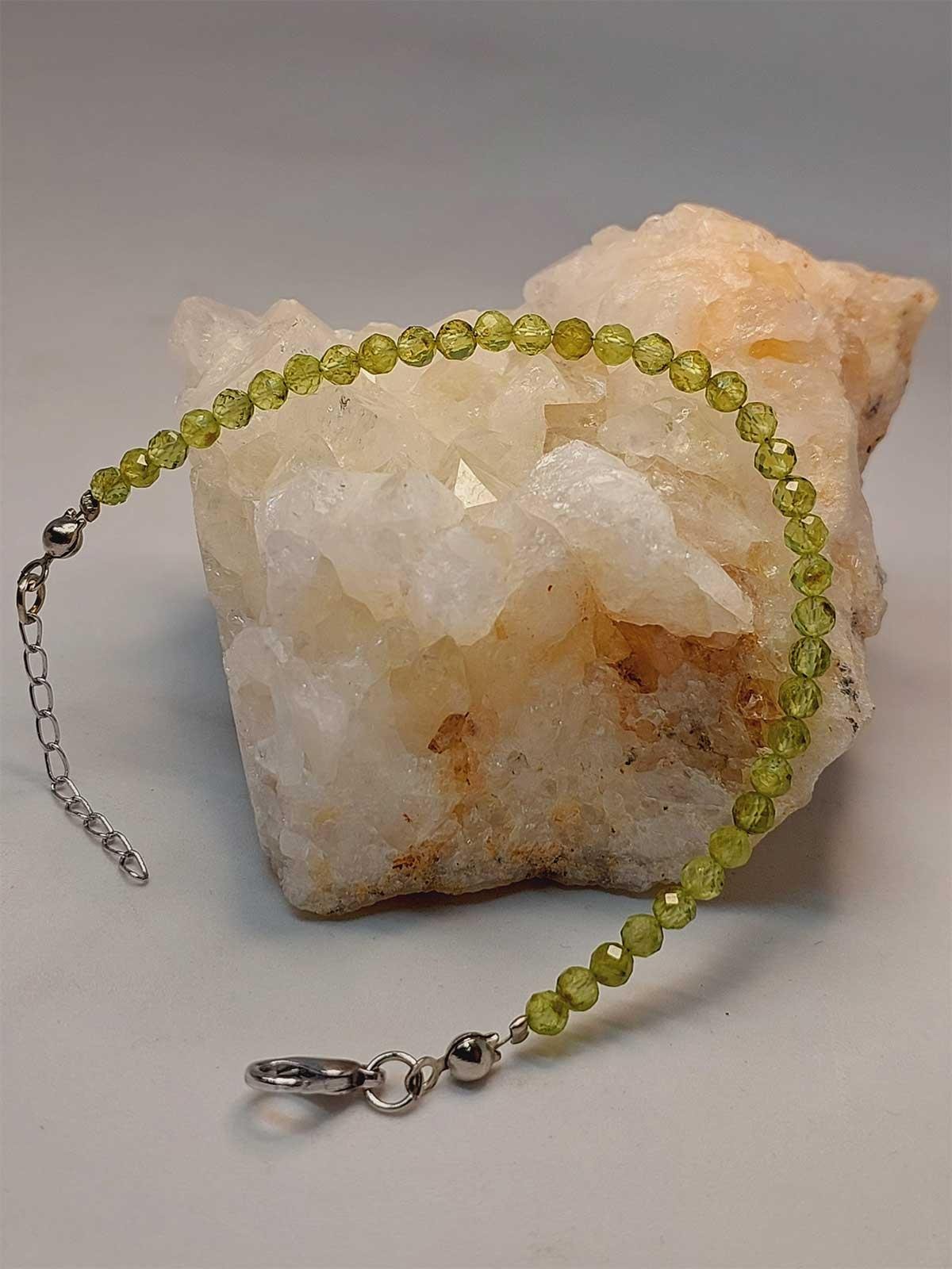 Peridot (Zebercet) Taşı 3.5mm Bileklik (45946)