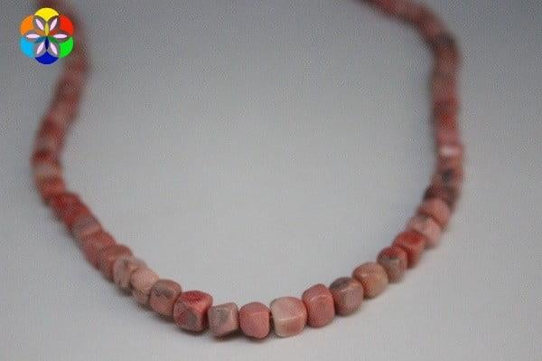 Rodokrozit Taşı Küp Şeklinde Dizi 6*6mm