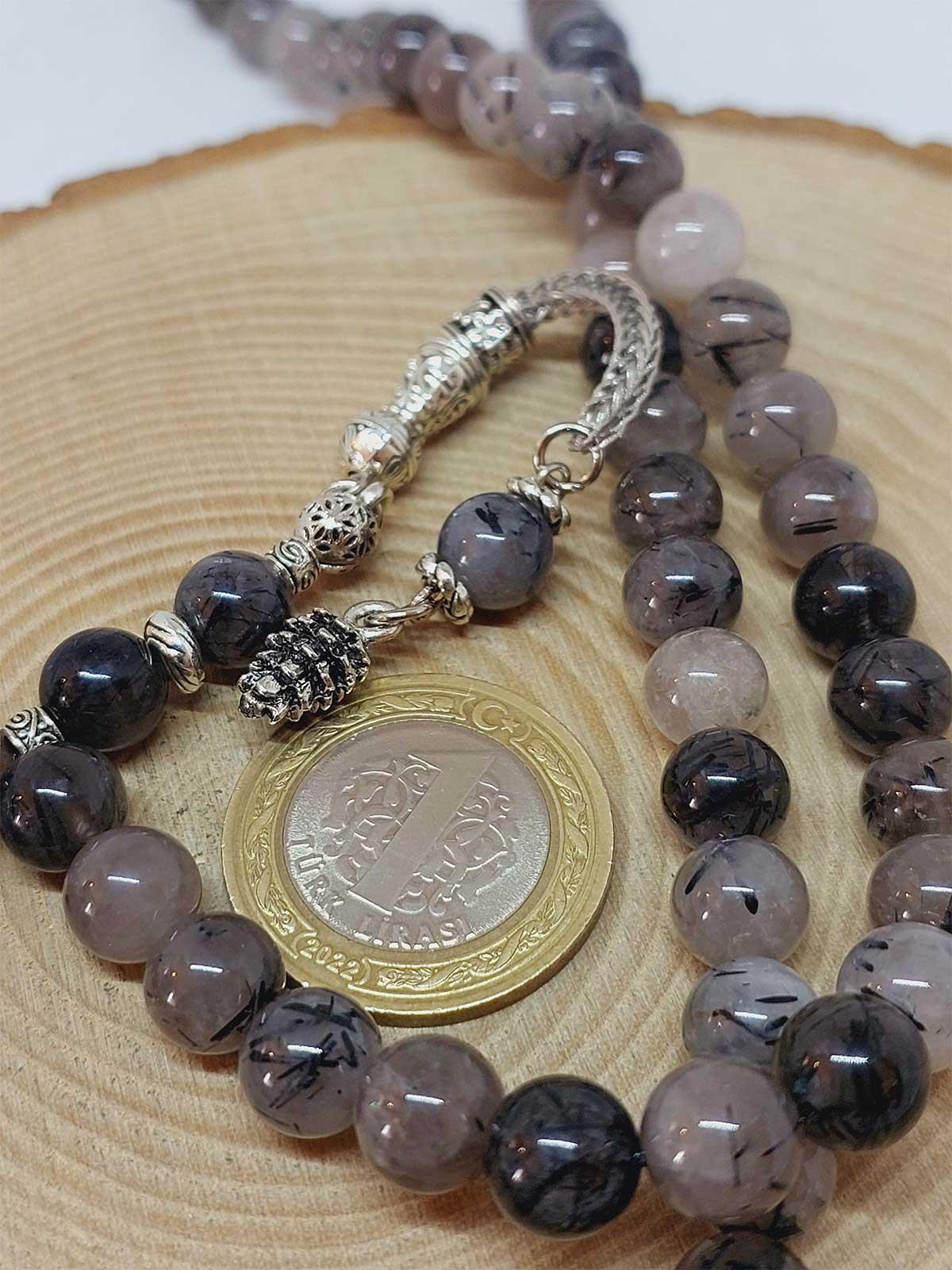 Rutil Kuvars (Beril) Taşı 99luk Tesbih 8mm (54334)