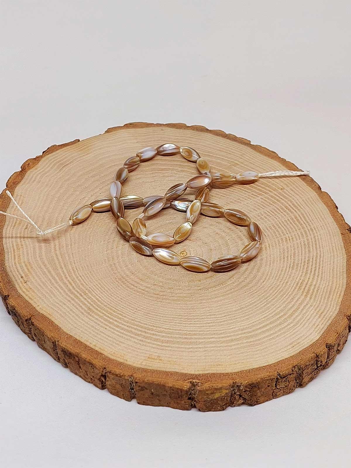 Sedef Sütlü Kahve 5.5*11.5mm Dizi (42225)