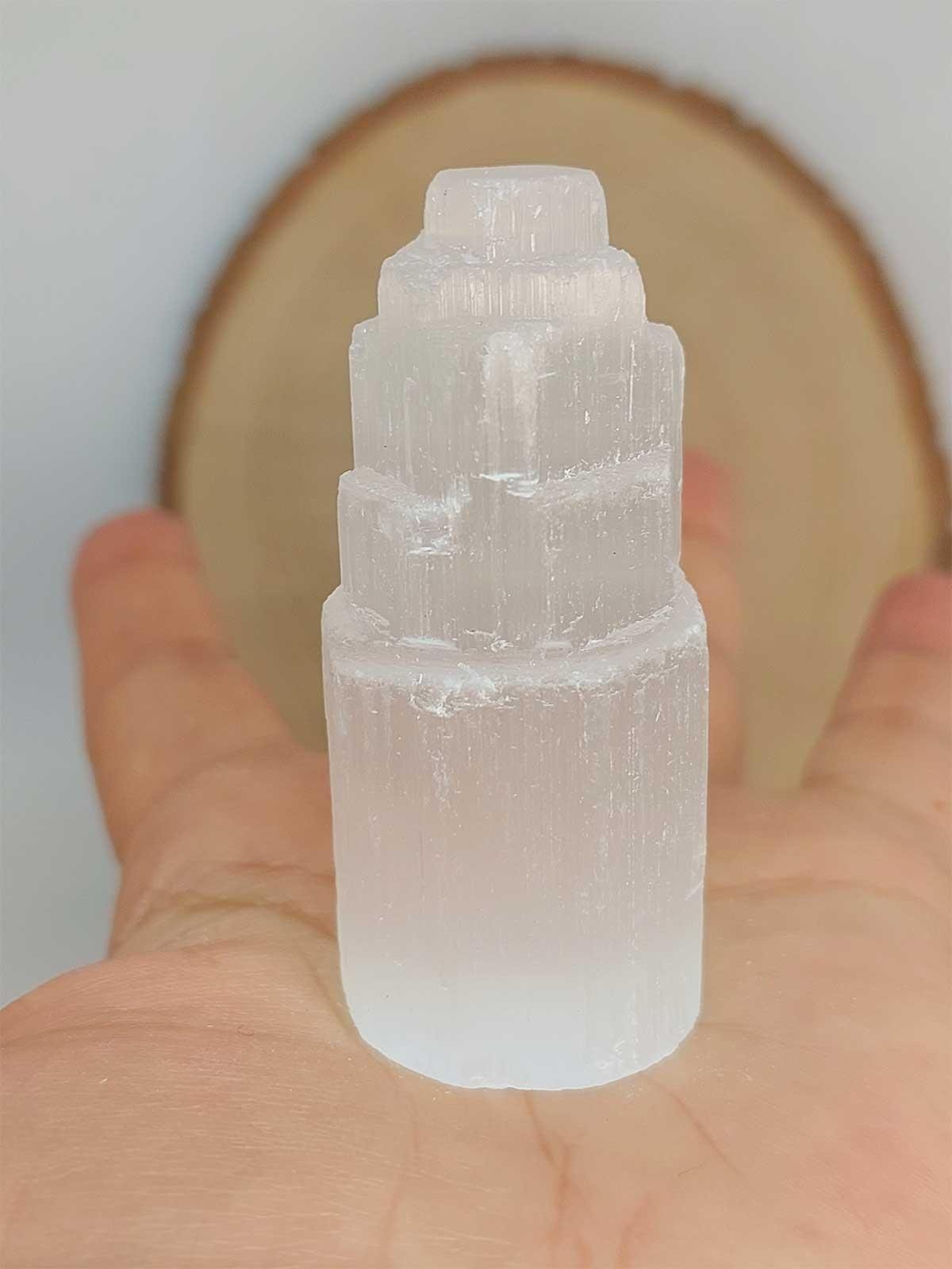 Selenit Taşı Kule 6cm