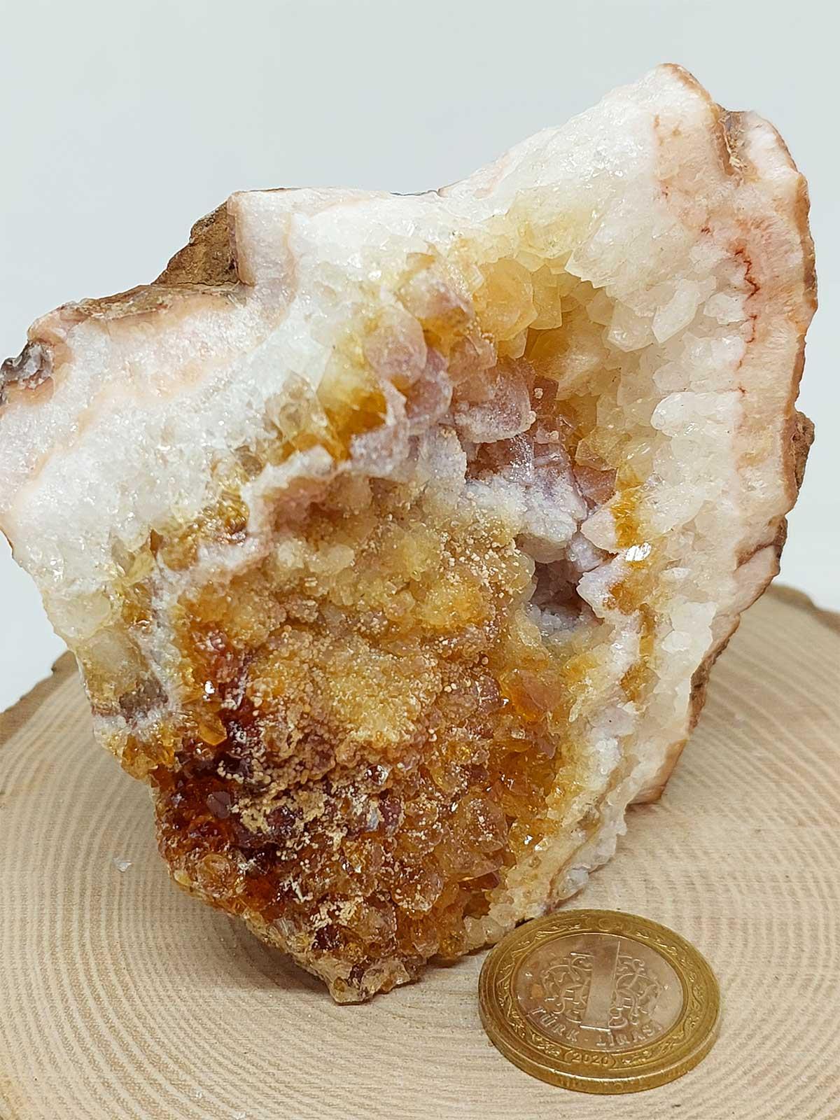 Sitrin Taşı Kütle Ham Parça - 590gram (44632)