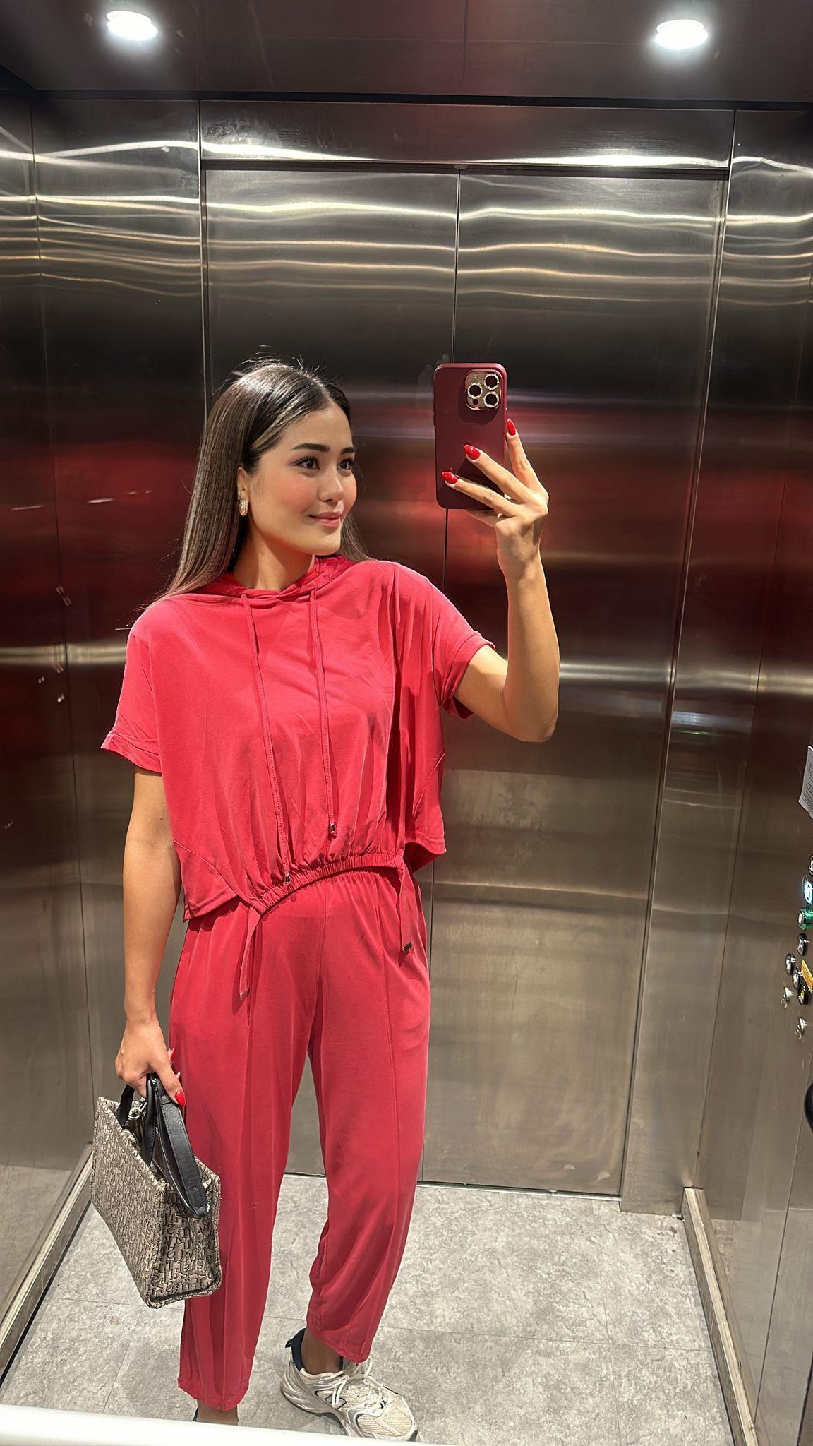 İkili Oysh Modal Takım Nar Çiçeği
