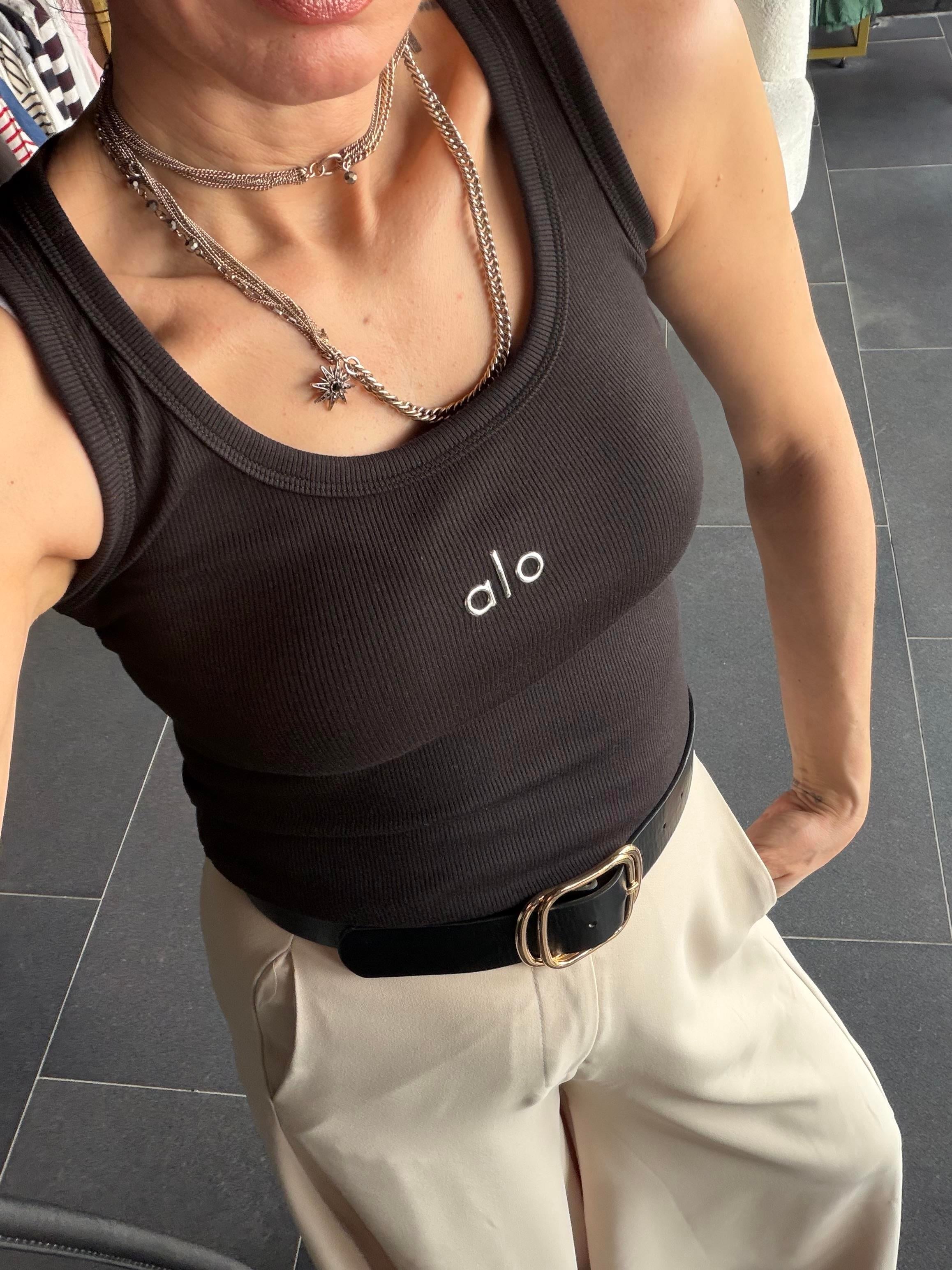  Hola Reflektör Baskılı Siyah Atlet