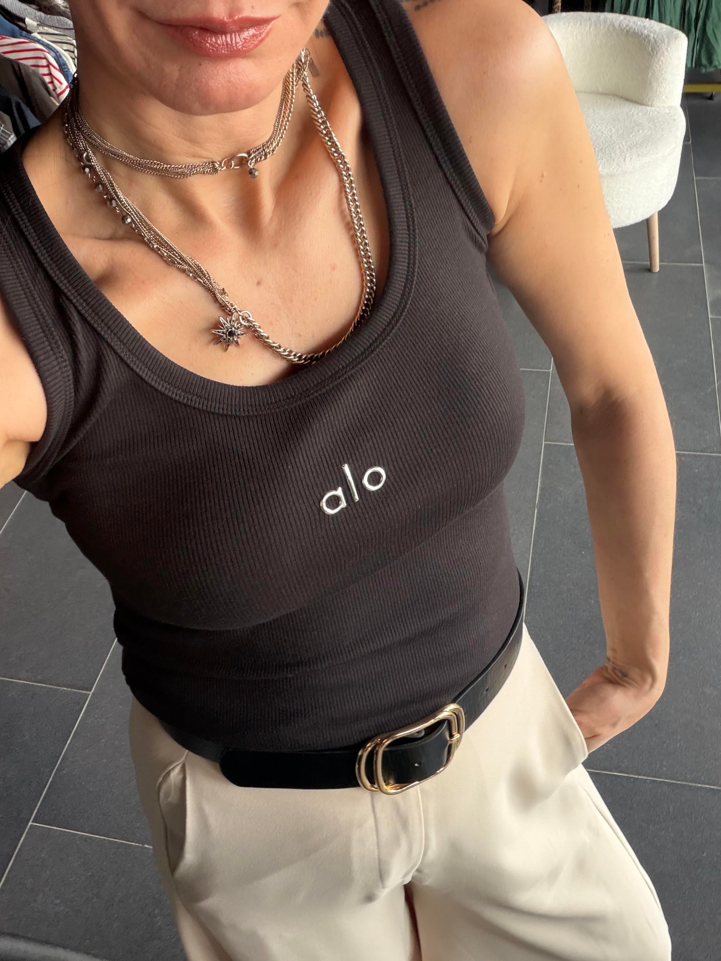  Hola Reflektör Baskılı Siyah Atlet