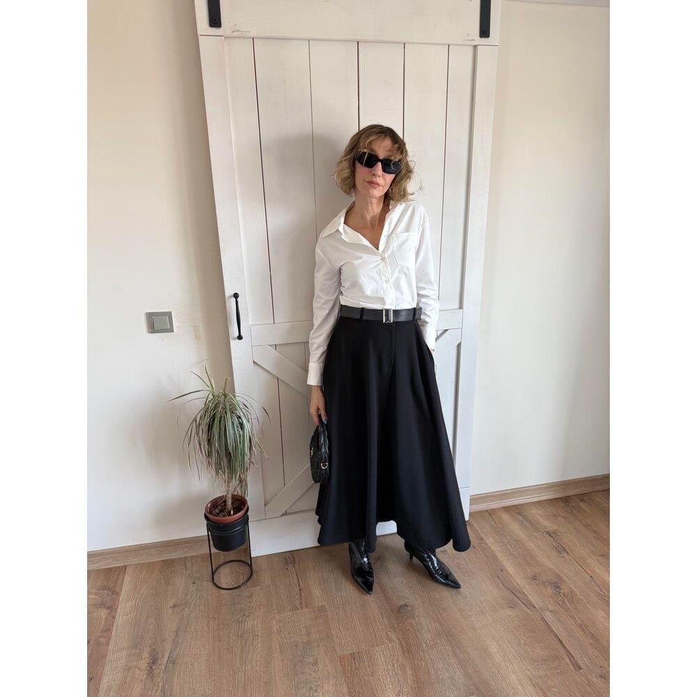  KEMERLİ GÖMLEK ELBİSE