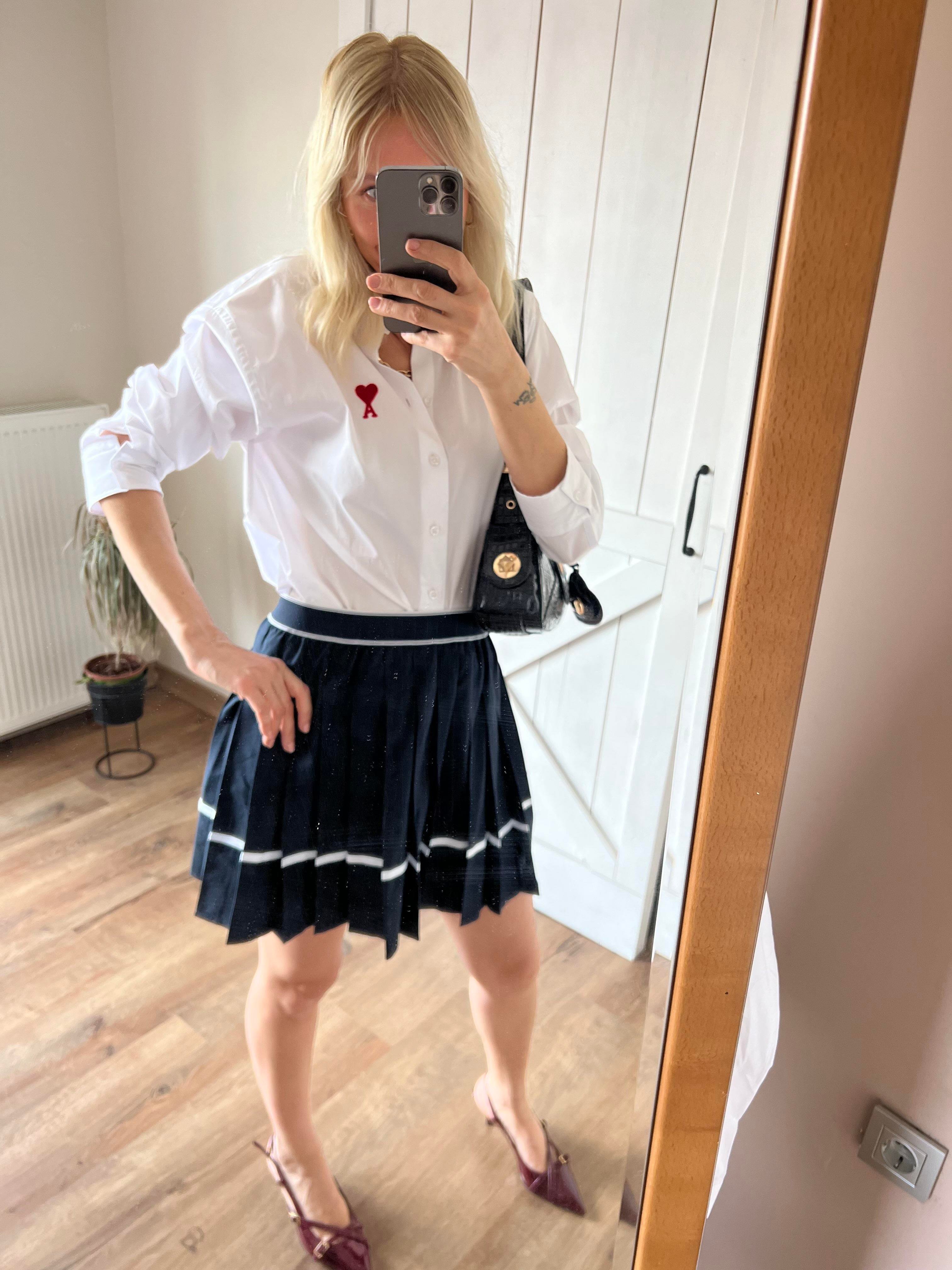 039 College 039 Dark Blue Skırt