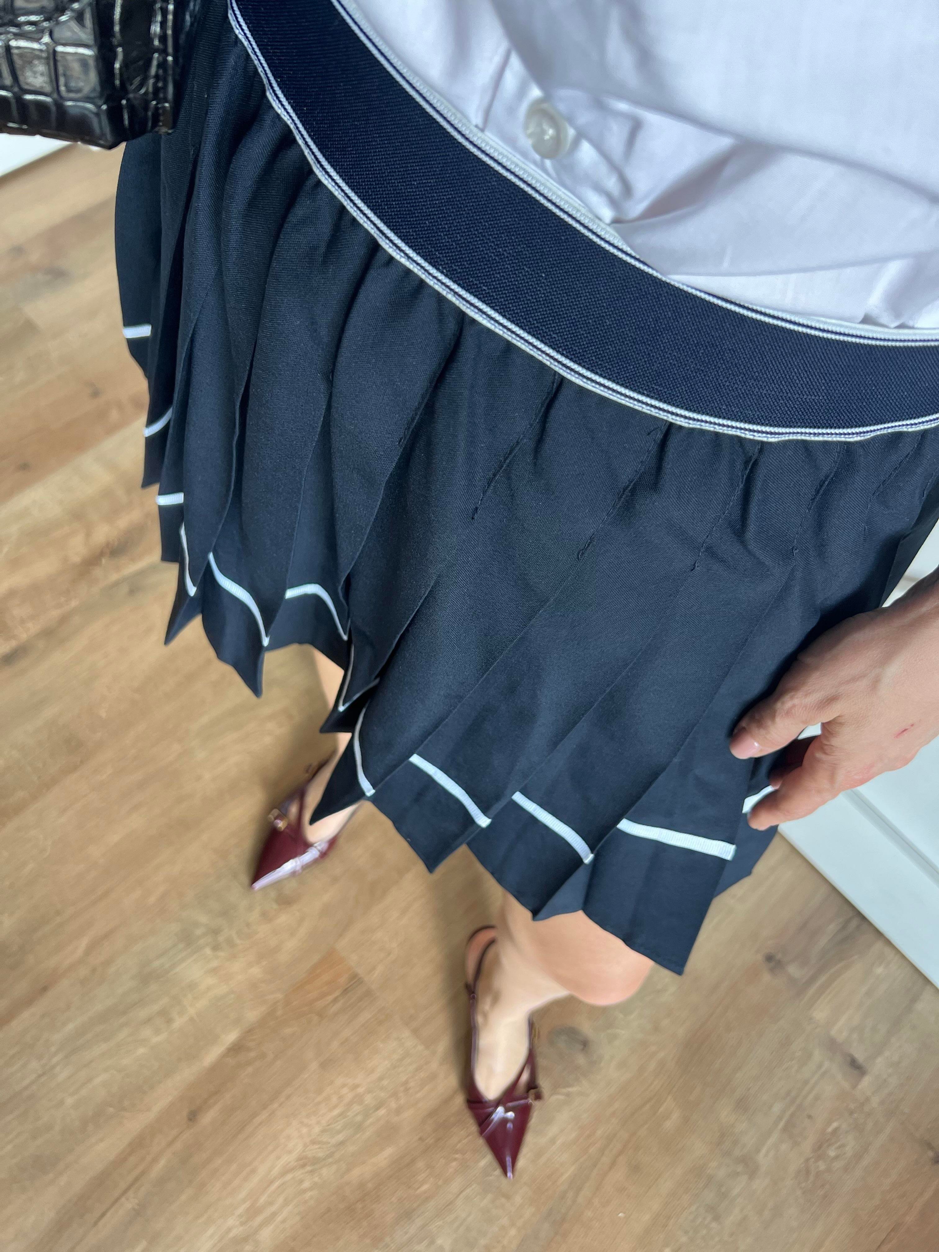 039 College 039 Dark Blue Skırt