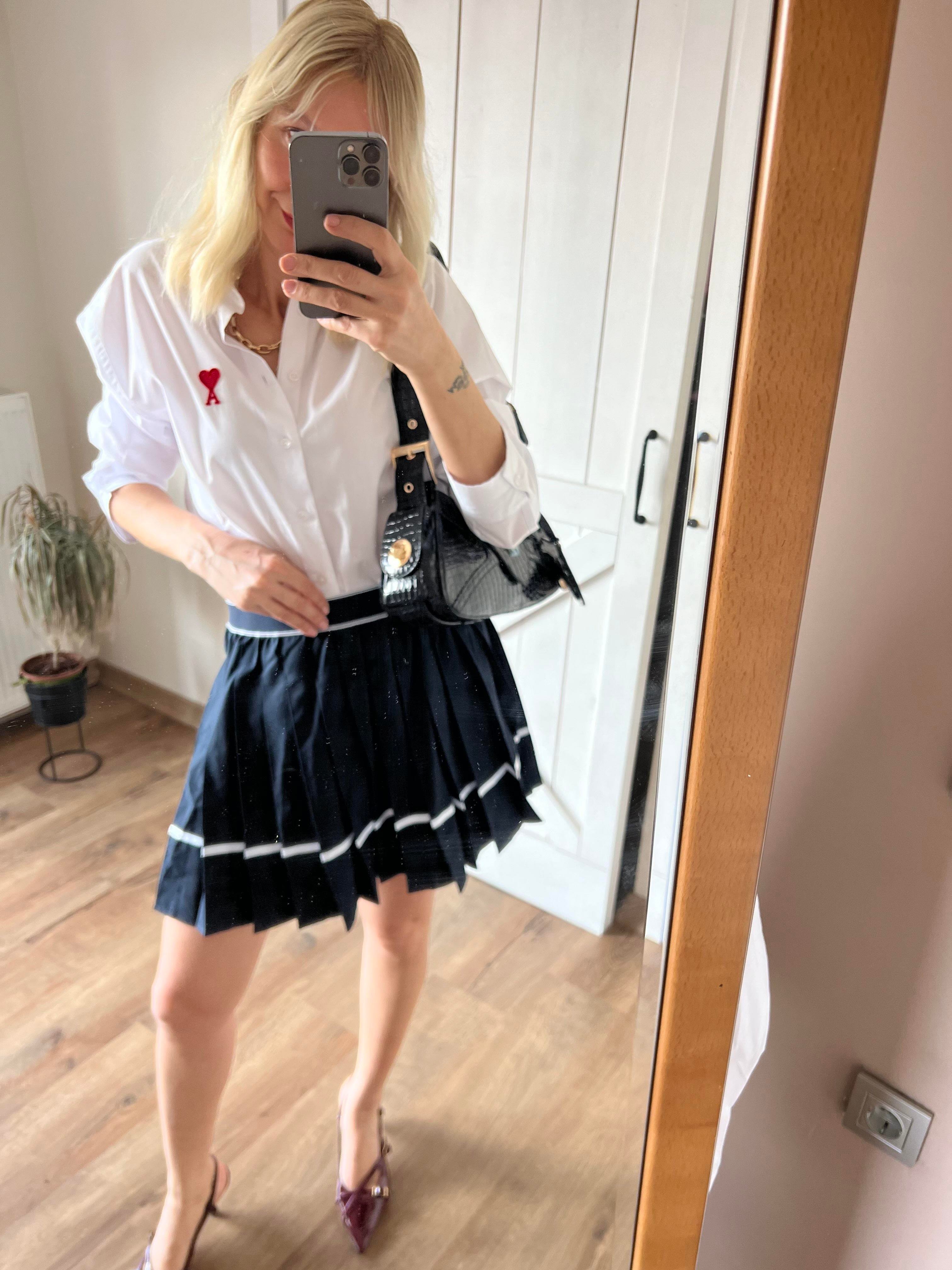 039 College 039 Dark Blue Skırt