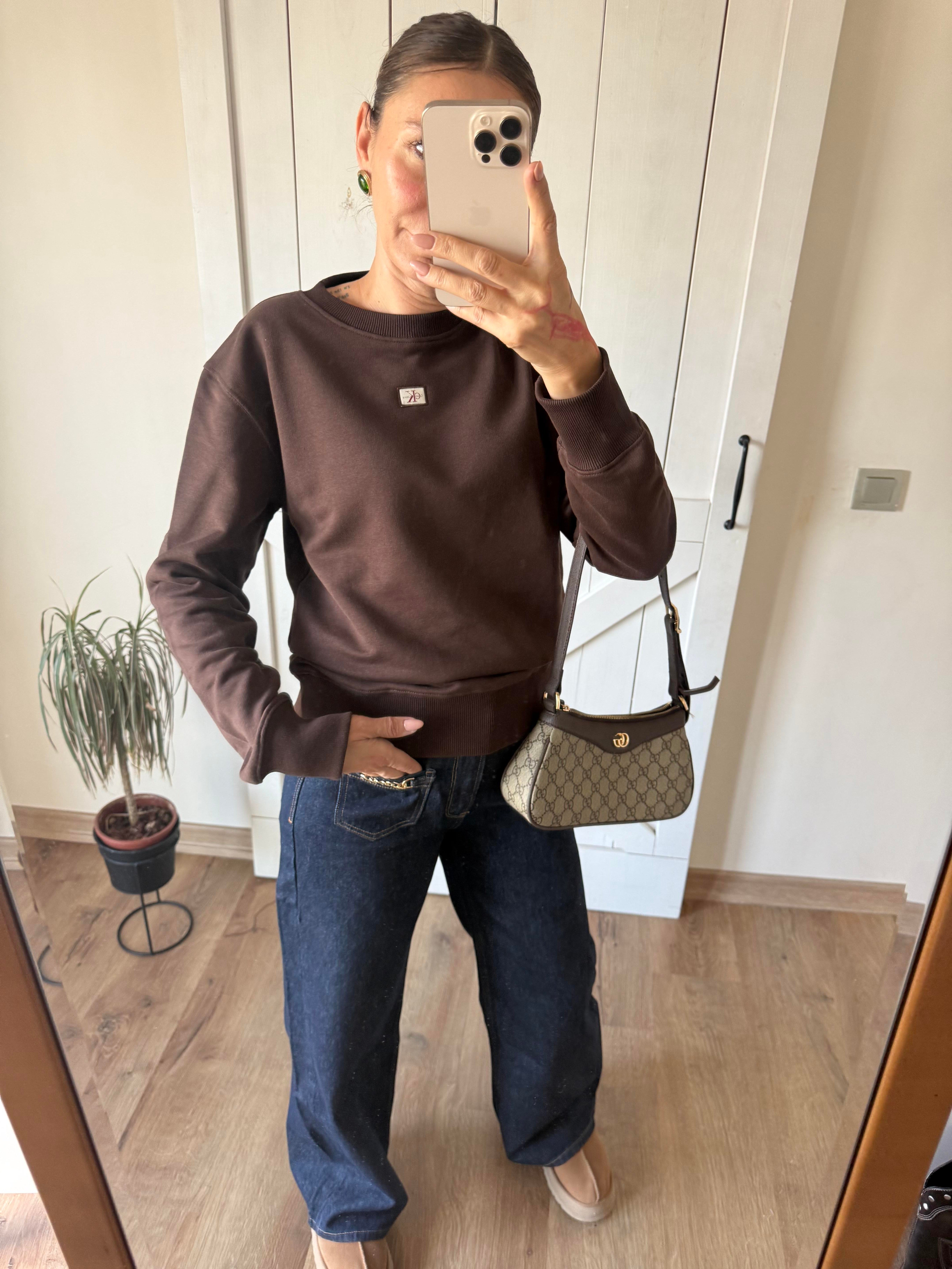 Acı Kahve Minimal Sweatshirt